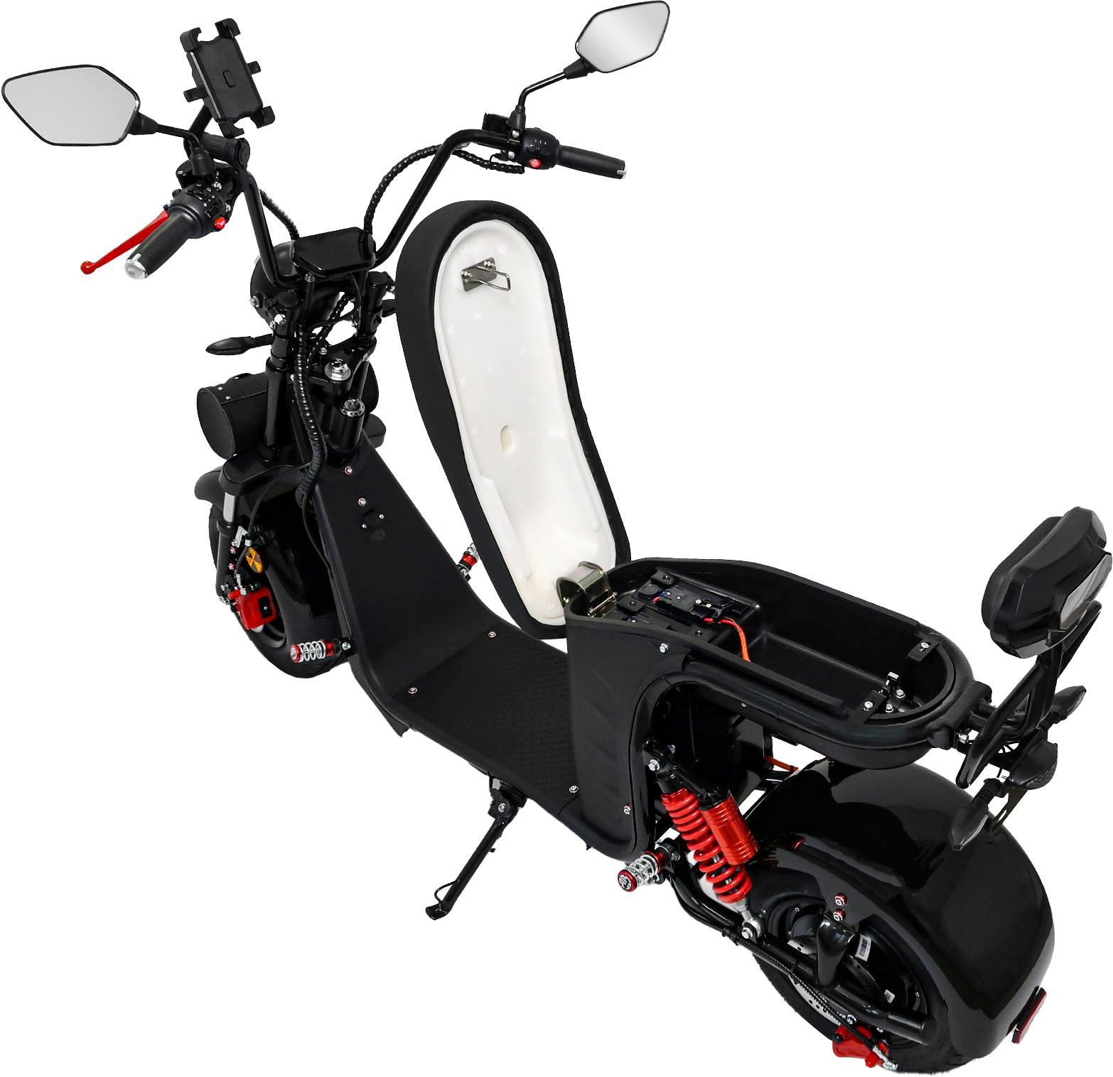 Rolektro E-Motorscooter E-Chopper 45, 60V-25.6Ah lithium battery, 3000 watts, 3500 W, 45 km/h, up to 54 km range, with USB port and integrated alarm system