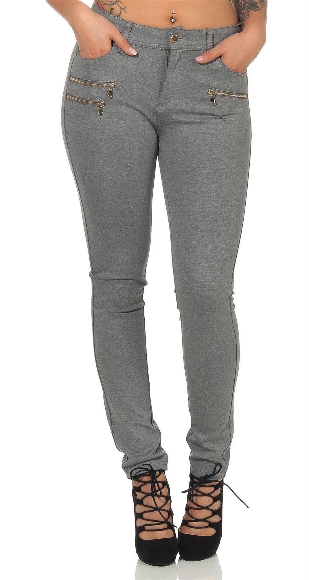Miss Anna Skinny-fit-Jeans »Treggings Jeggings Hüfthose Stretch Slimfit  mit« (1-tlg) online kaufen | OTTO