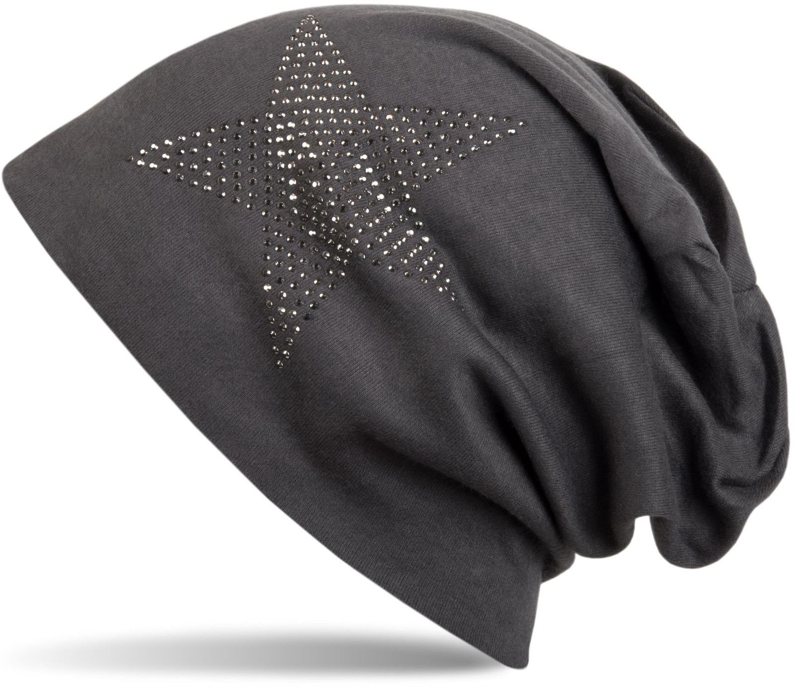styleBREAKER Beanie Warme Beanie Mütze mit Strass Stern (1-St)