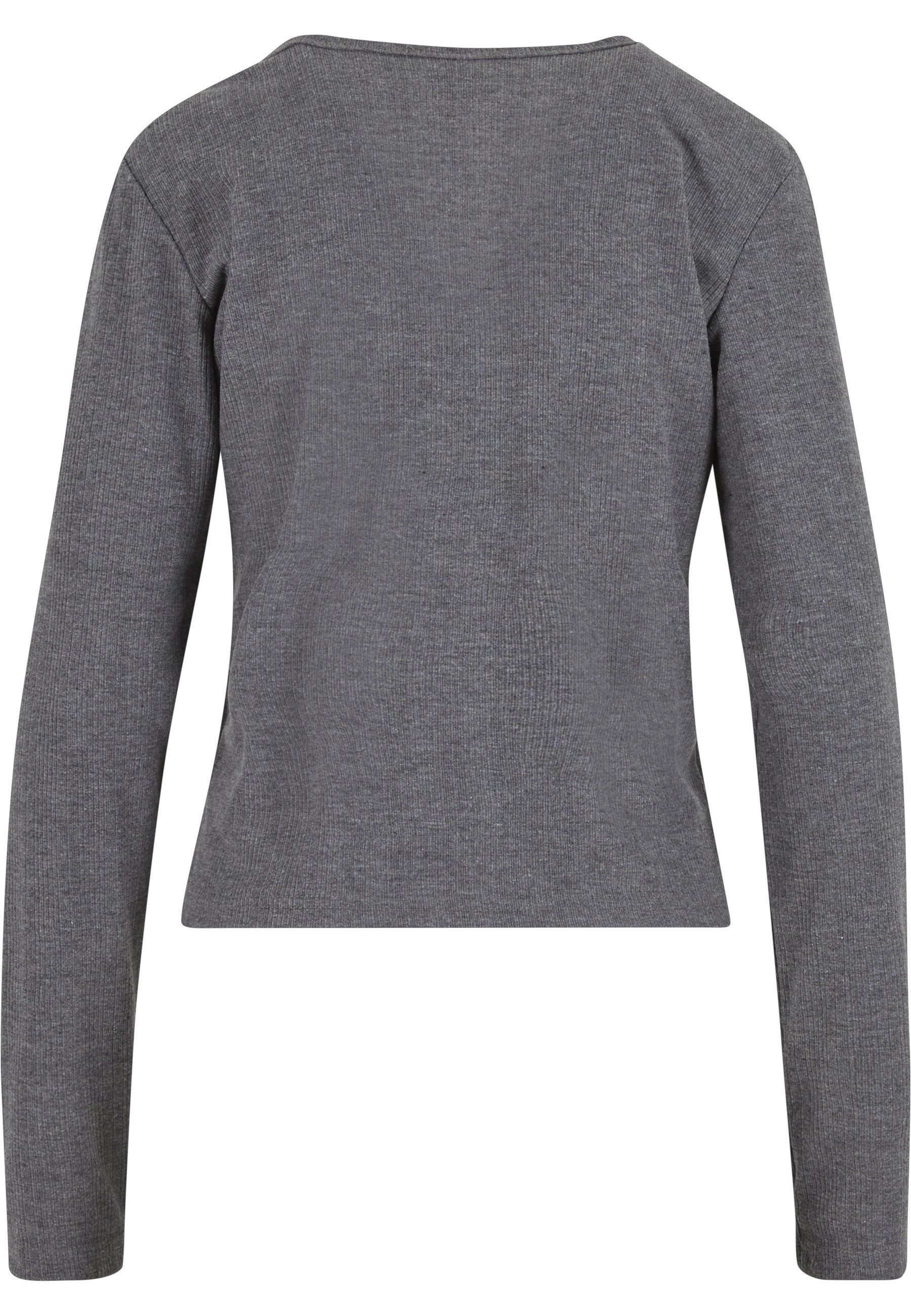 URBAN CLASSICS Strickjacke Urban Classics Ladies Rib Cardigan (1-tlg) günstig online kaufen