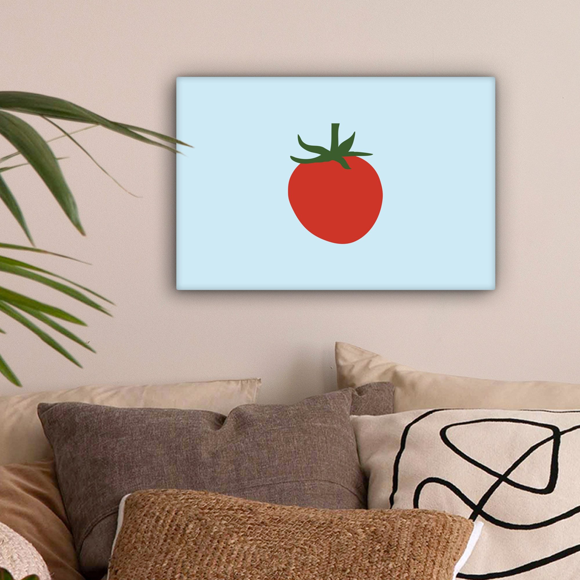 OneMillionCanvasses® Leinwandbild Rot - Tomate - günstig online kaufen