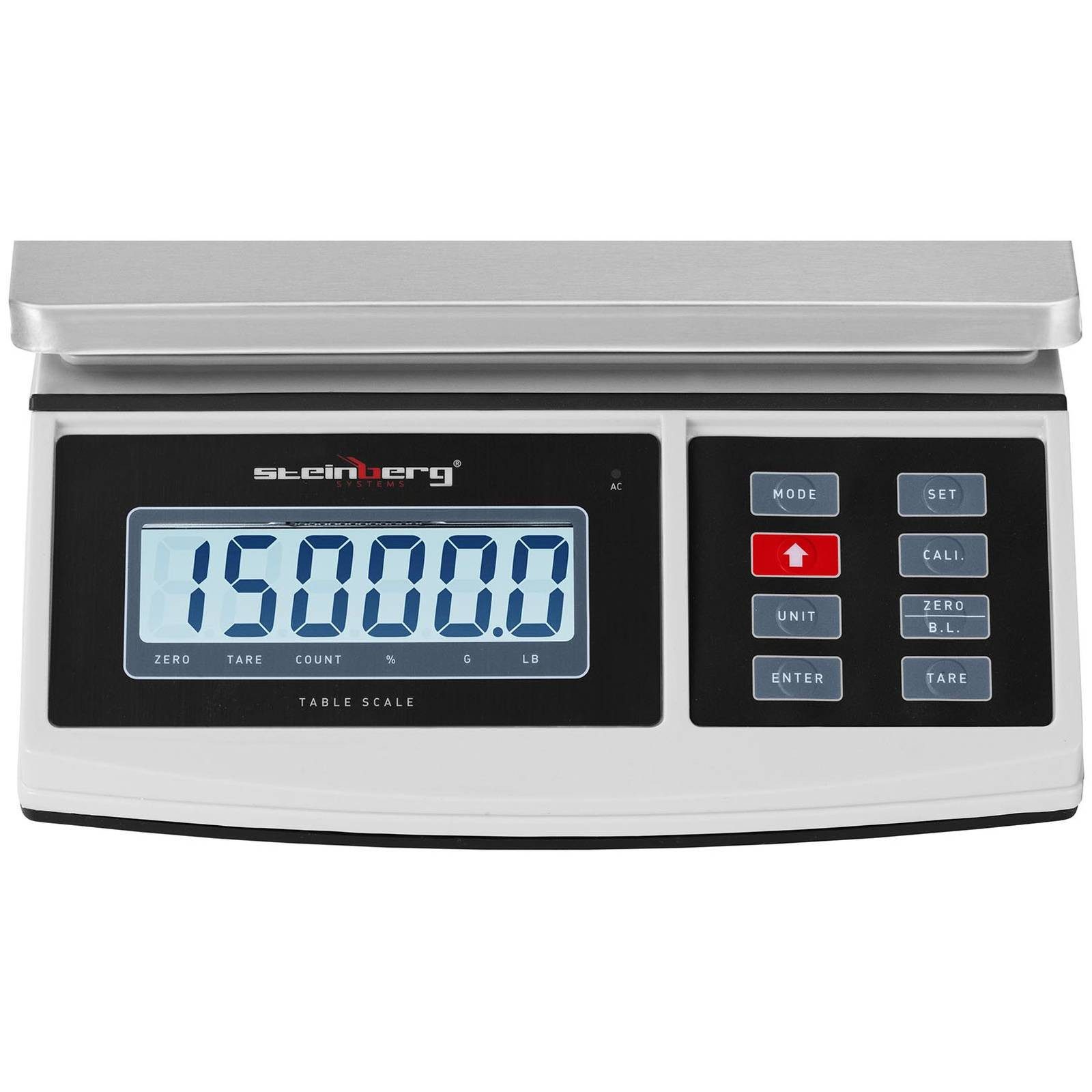 Steinberg Systems Feinwaage Tischwaage 15 kg / 0,5 g Präzisionswaage Küchenwaage Digital Akku LCD