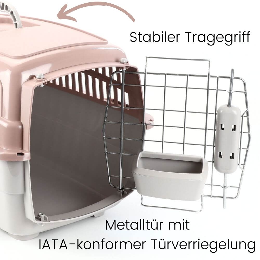 GarPet Hunde-Transportbox Transportbox IATA Flugbox Flugzeug Transport Box Hunde Katzen Gr. M