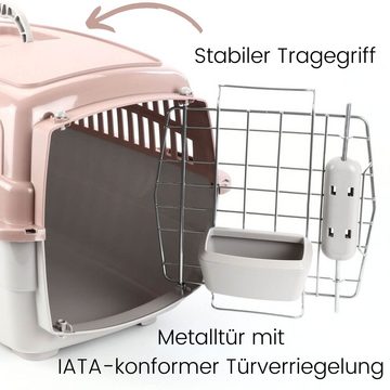 GarPet Hunde-Transportbox Transportbox IATA Flugbox Flugzeug Transport Box Hunde Katzen Gr. M