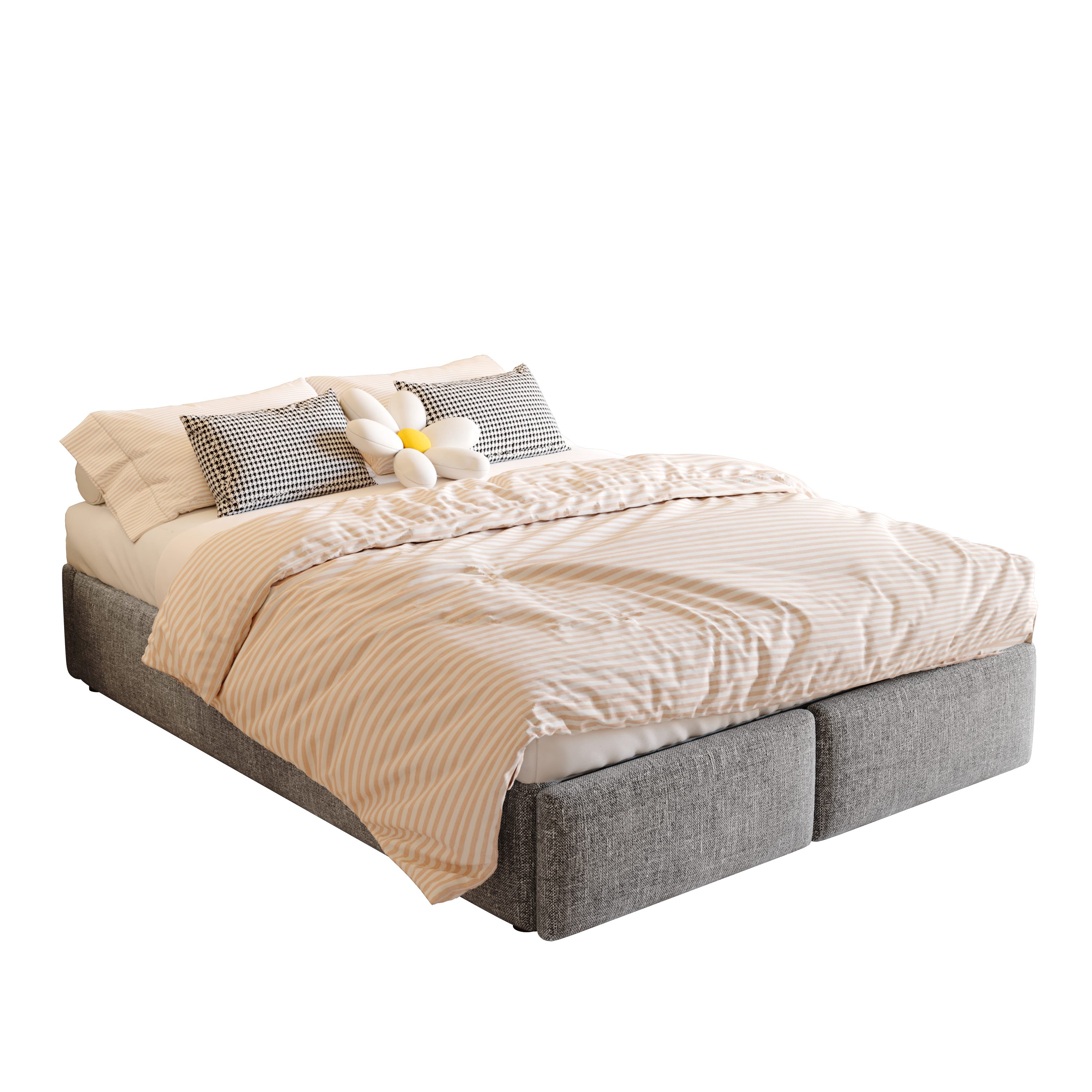 HAUSS SPOLE Polsterbett 140*200cm ohne Kopfteil günstig online kaufen