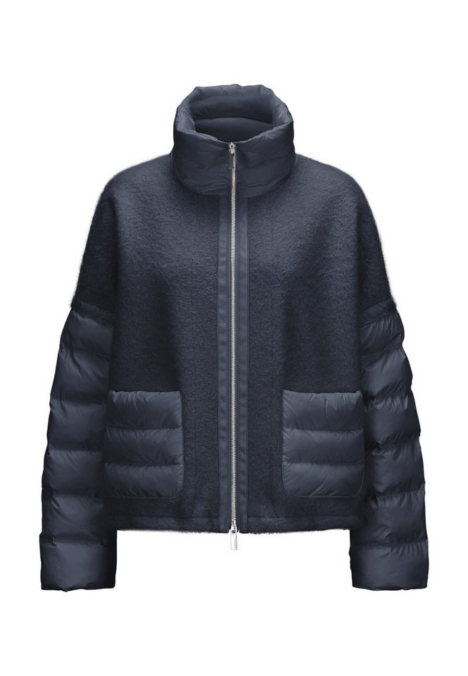 MILESTONE Wolljacke MSMomo Damen Jacke Wolle casual Zwei Wege RV Zwei-Wege-Reißverschluss, Tunnelzug