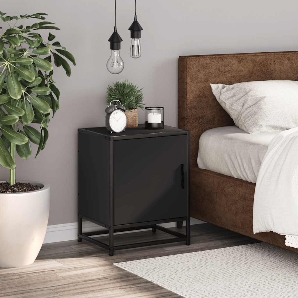 vidaXL Nachttisch Nachttisch Schwarz 40x31x50 cm günstig online kaufen