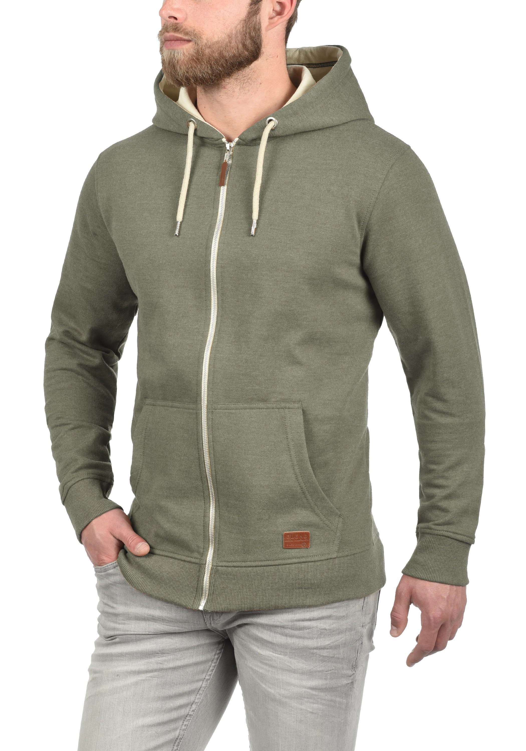 Blend Kapuzensweatjacke BHHulker Stilvolle Kapuzensweatjacke mit weicher Fleece-Innenseite