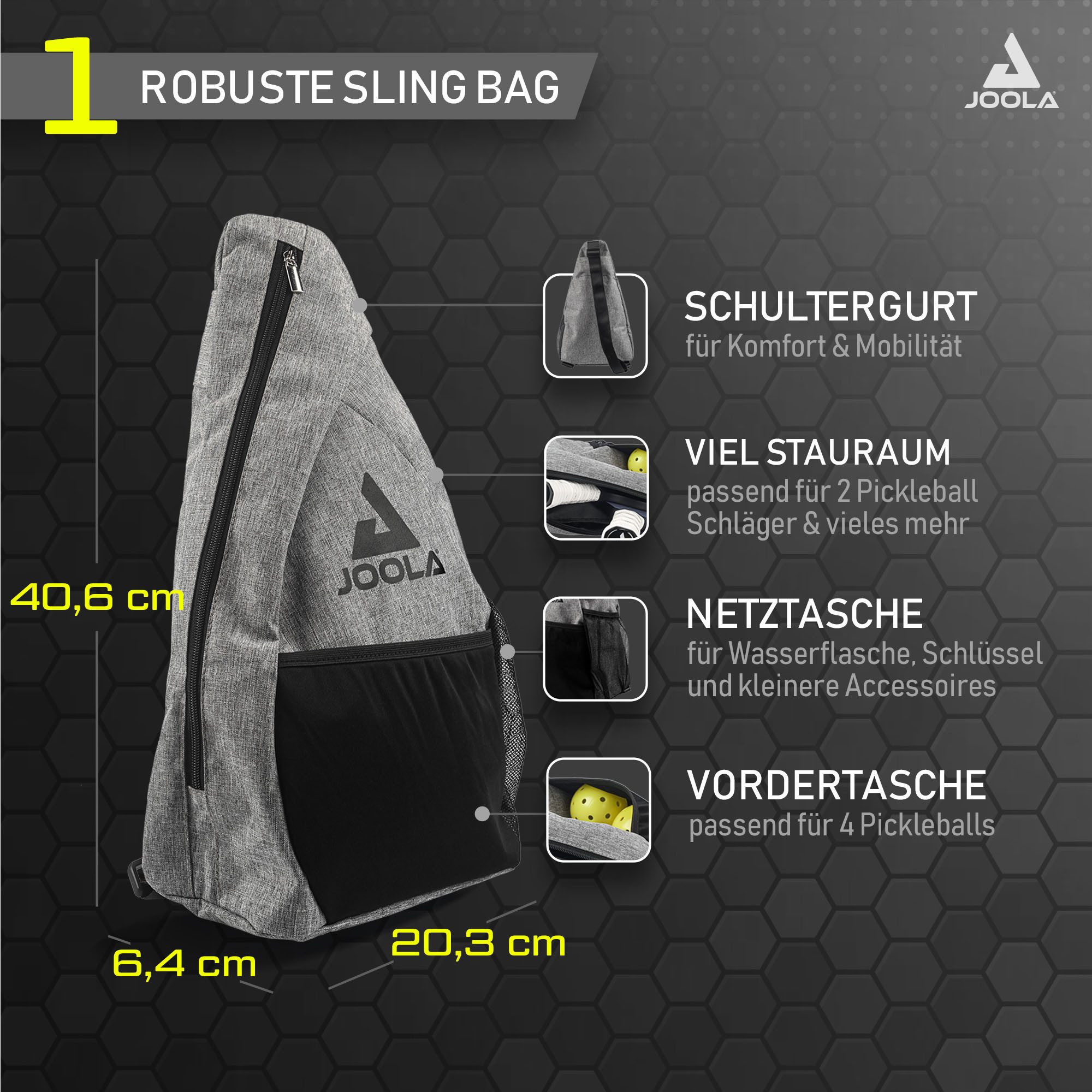 Joola Pickleballschläger Essentials Sets, (Set)