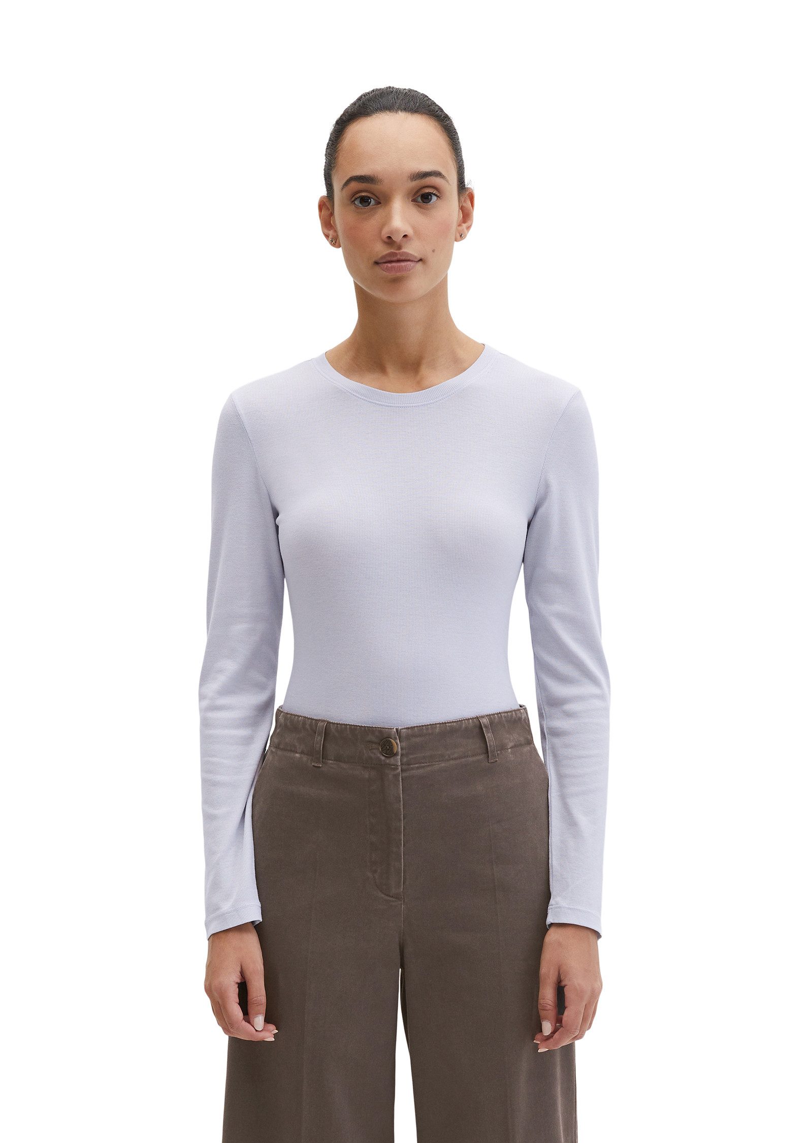 Marc O'Polo Langarmshirt aus Rippjersey