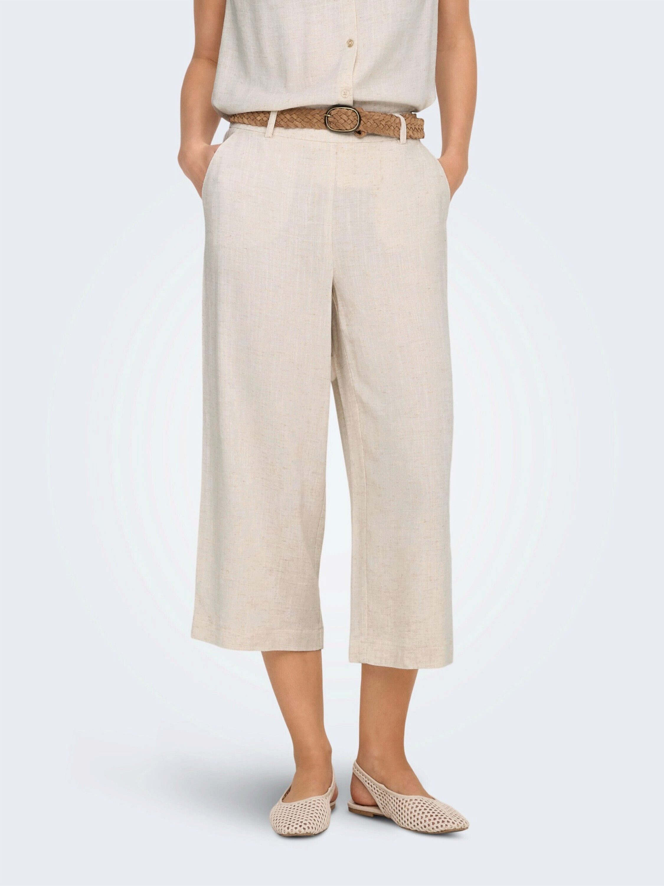 ONLY Chinohose ONLSiesta (1-tlg) Drapiert/gerafft