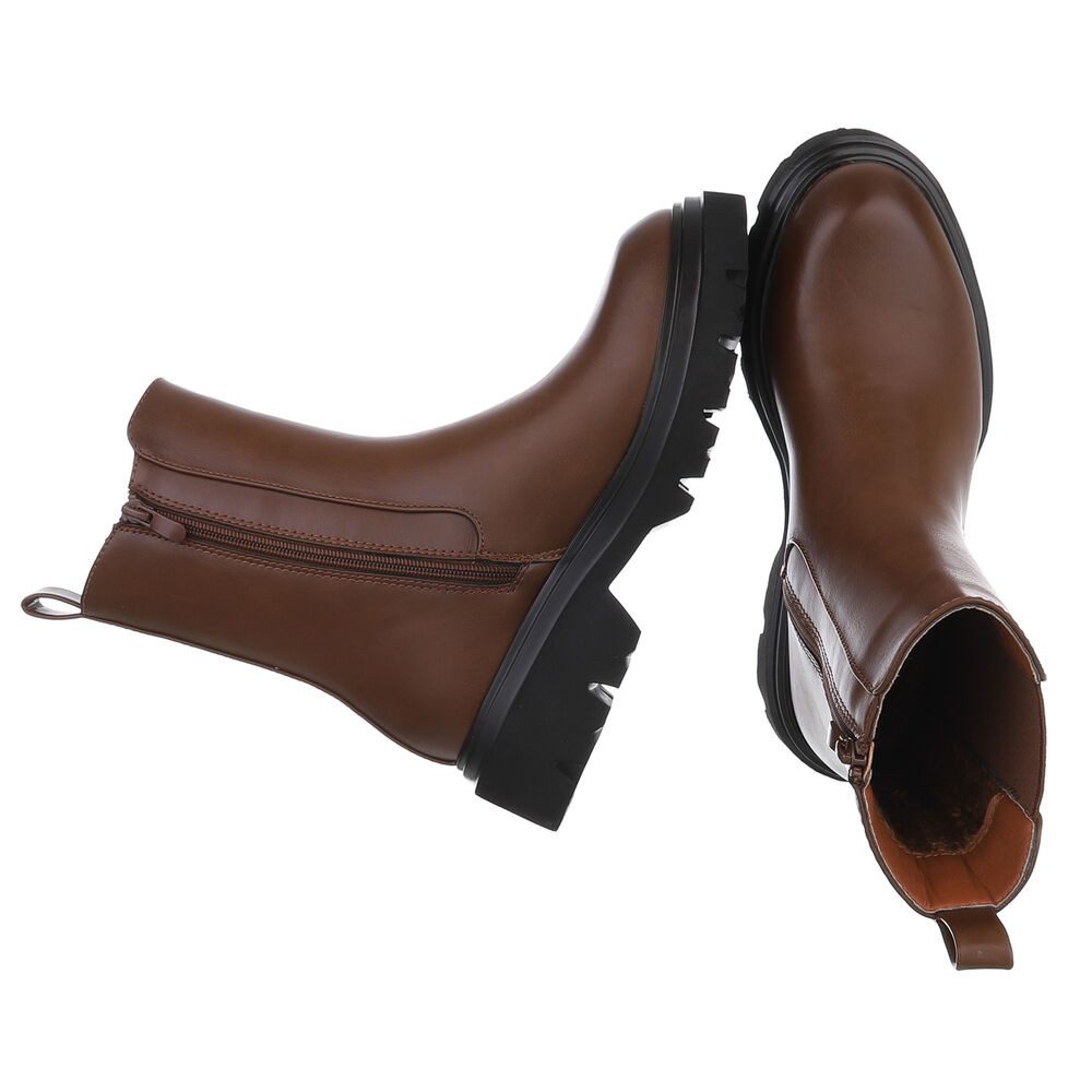 Ital-Design Elegante Chelsea Boots mit rutschfester Sohle für Damen Plateau günstig online kaufen