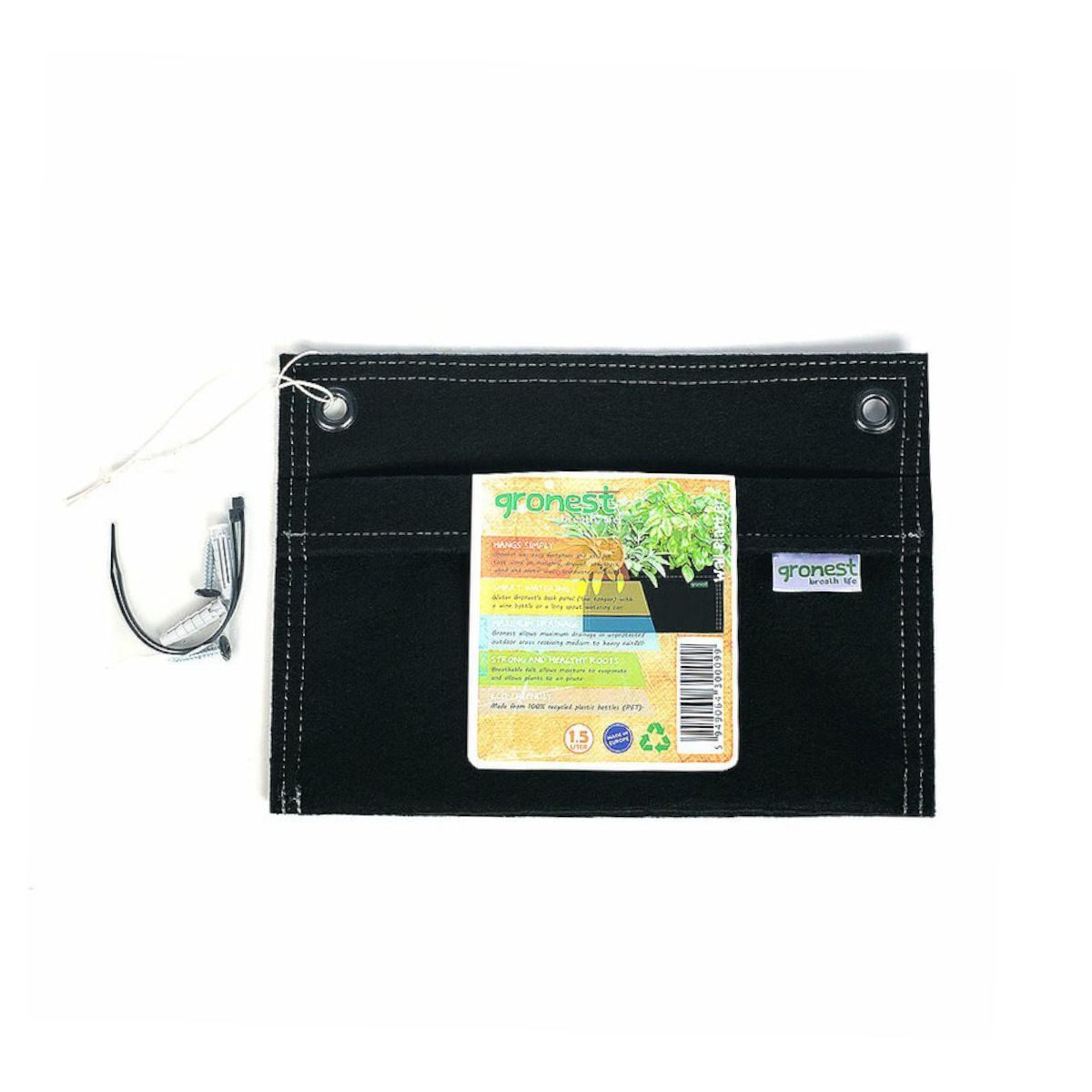 Gronest Europe Srl Pflanzkübel Wall Pot – Wand-Stofftopf für vertikale Gärten (1,5 Liter), Atmungsaktiv