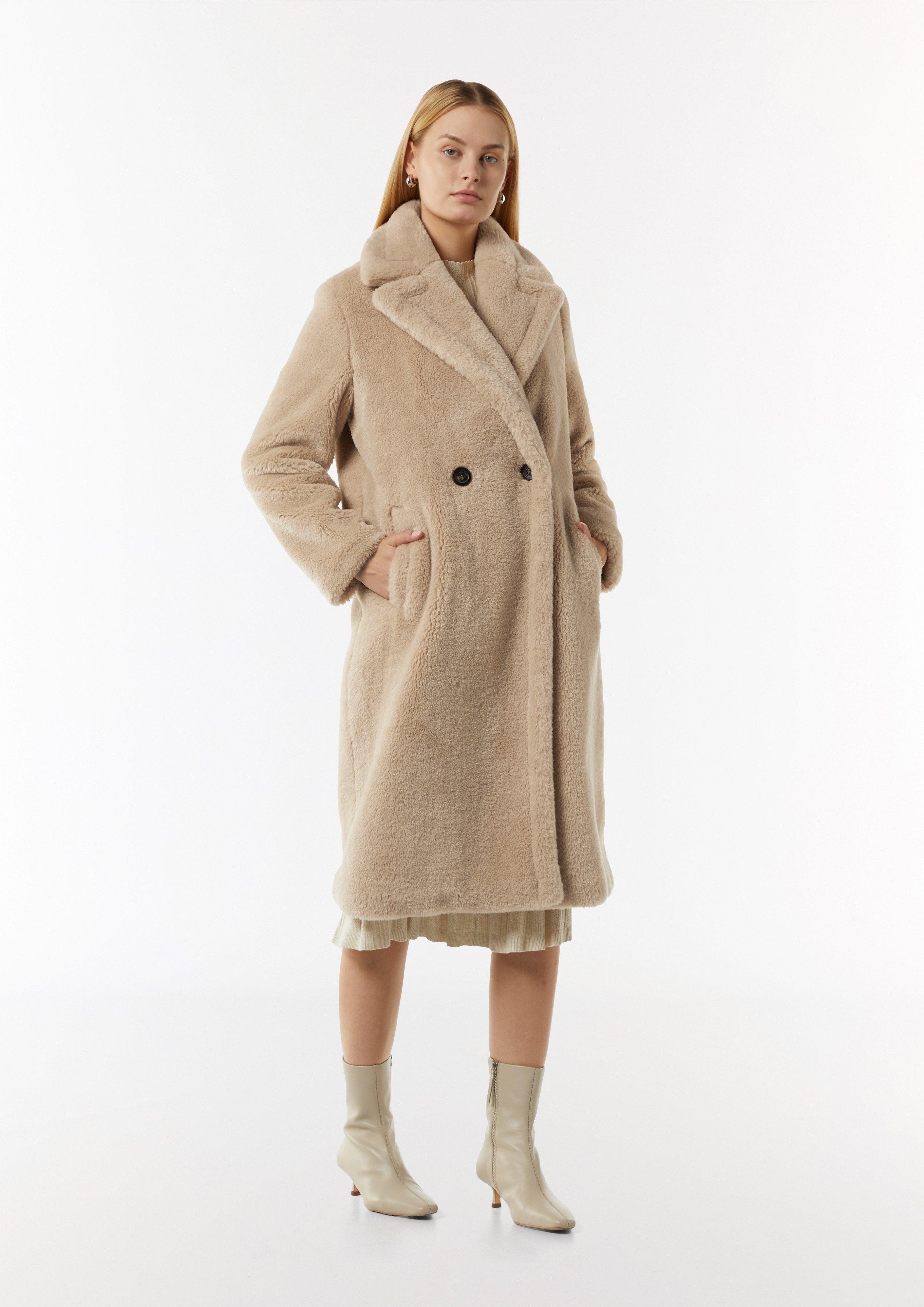 Comma Casual Identity Comma Teddy Mantel Comma Wintermantel