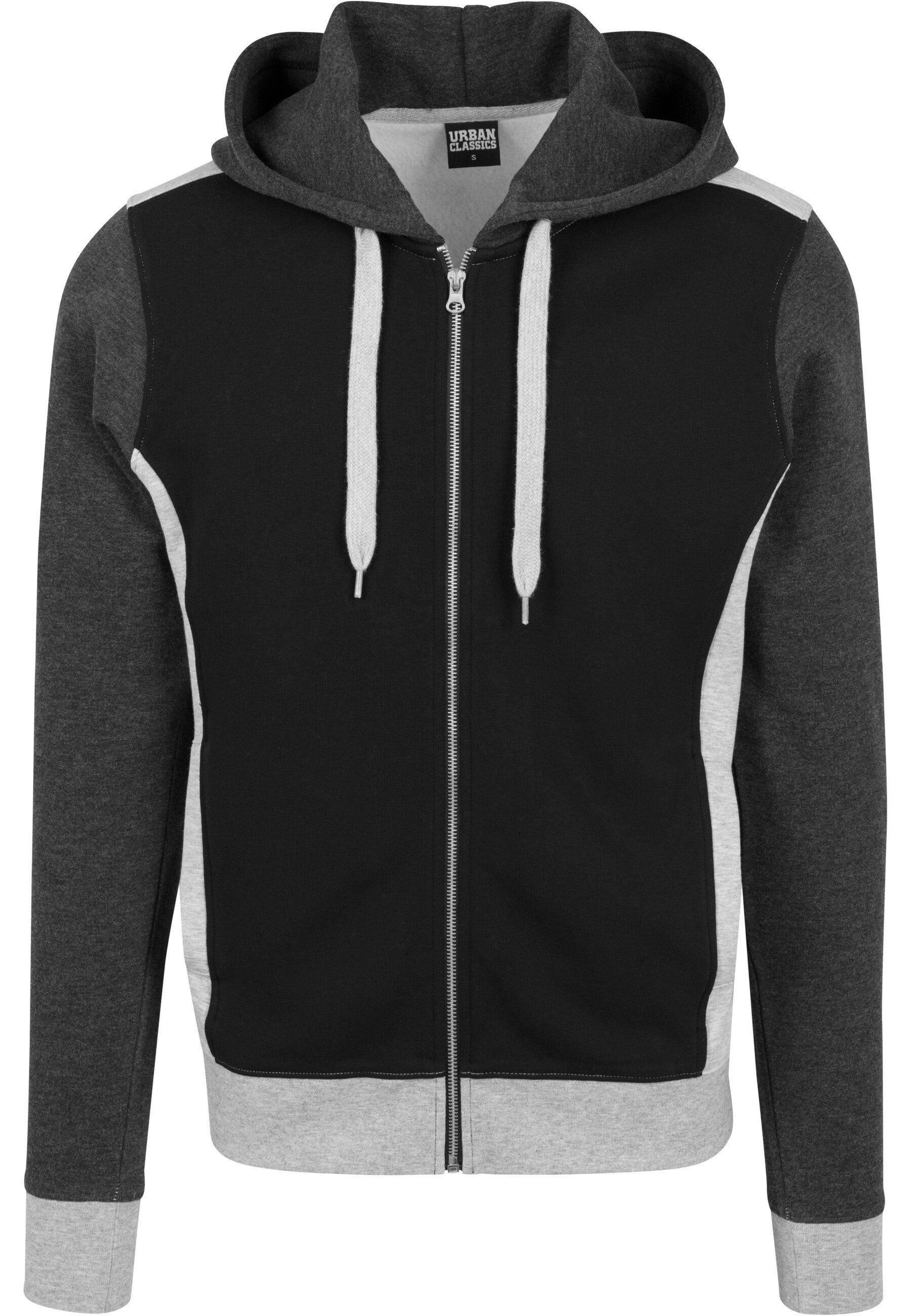 URBAN CLASSICS Sweatjacke Urban Classics Herren 3- Tone Sweat Zip Hoody (1-tlg)