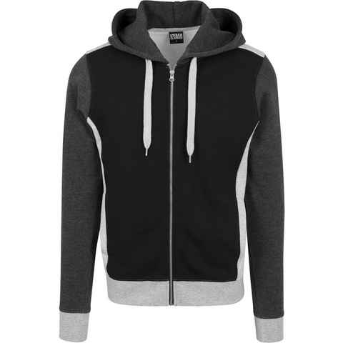 URBAN CLASSICS Sweatjacke Urban Classics Herren 3- Tone Sweat Zip Hoody (1-tlg)