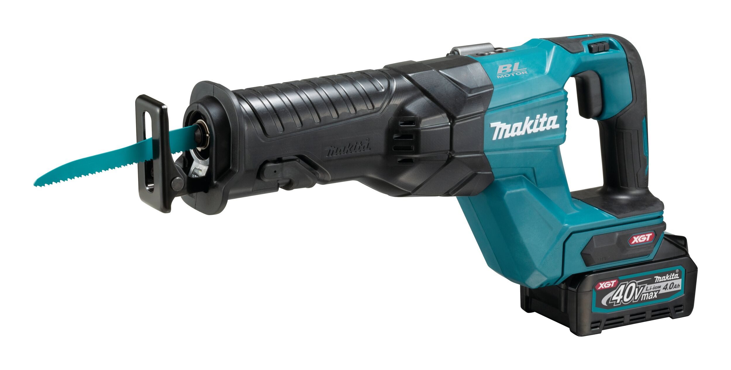 Makita Akku-Säbelsäge, Reciprosäge XGT, JR001GM201, 40V, 32 mm, 2 x 4 Ah Li-Ion im