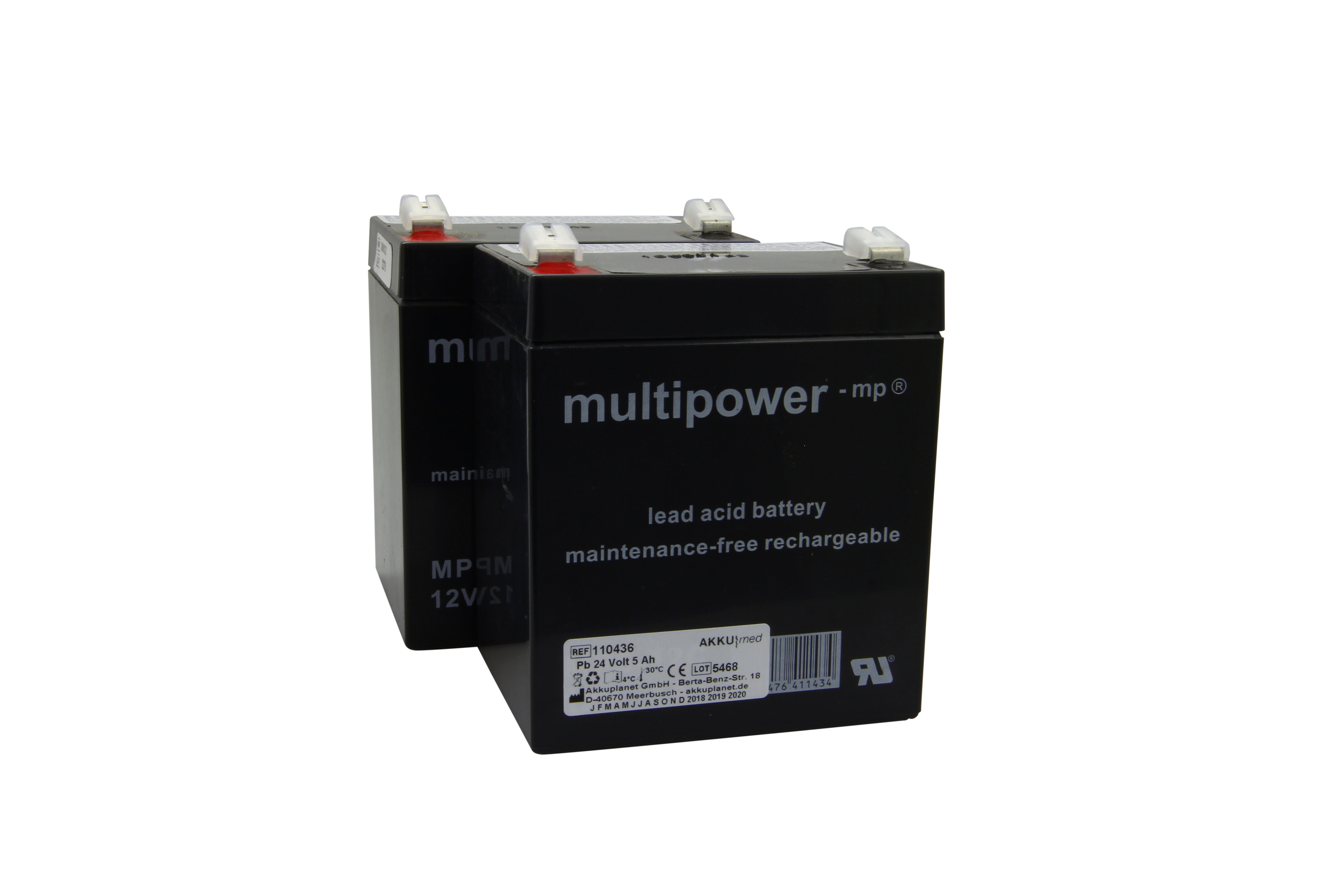 Multipower Blei Akkueinsatz passend für Marc Horn Edelstahllifter - ESMH01001-00 Akku 5000 mAh (12,0 V)