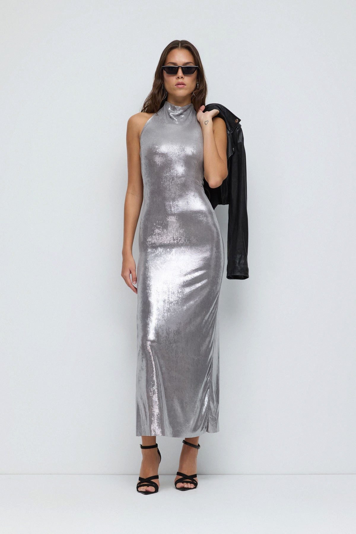 No Matter What Maxikleid Glitzer Rückenfreies günstig online kaufen
