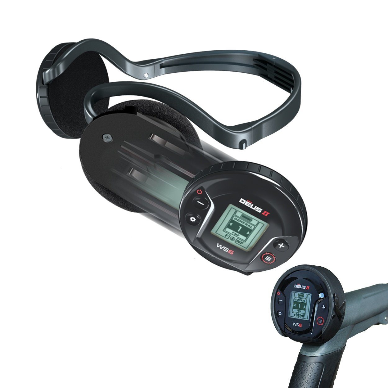 XP Metal Detectors Metalldetektor DEUS 2 II 34 FMF WS6 MASTER, kabellos, FMF Multifrequenz, Keine RC