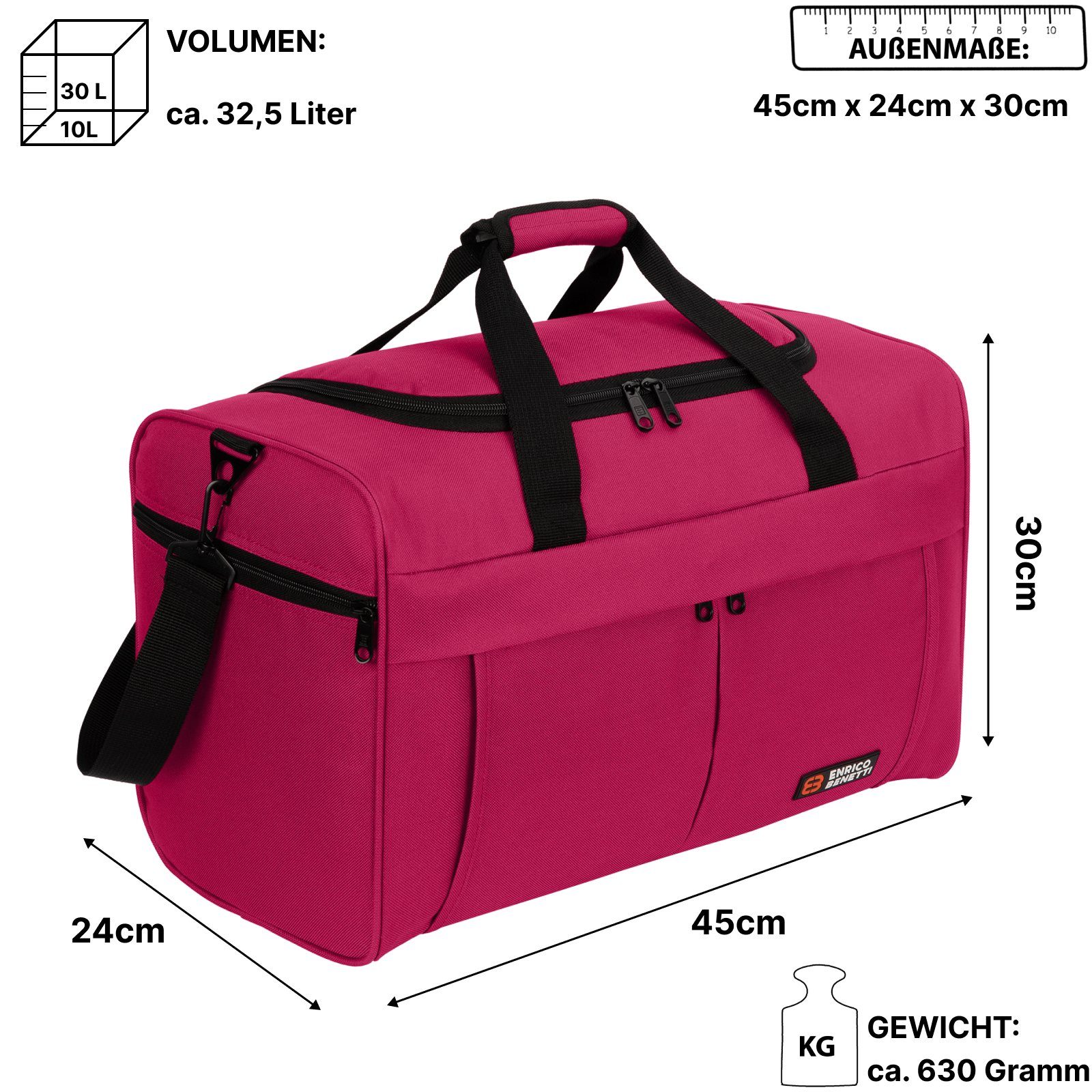 EAAKIE Sporttasche 32,5 L Reisetasche Saunatasche günstig online kaufen