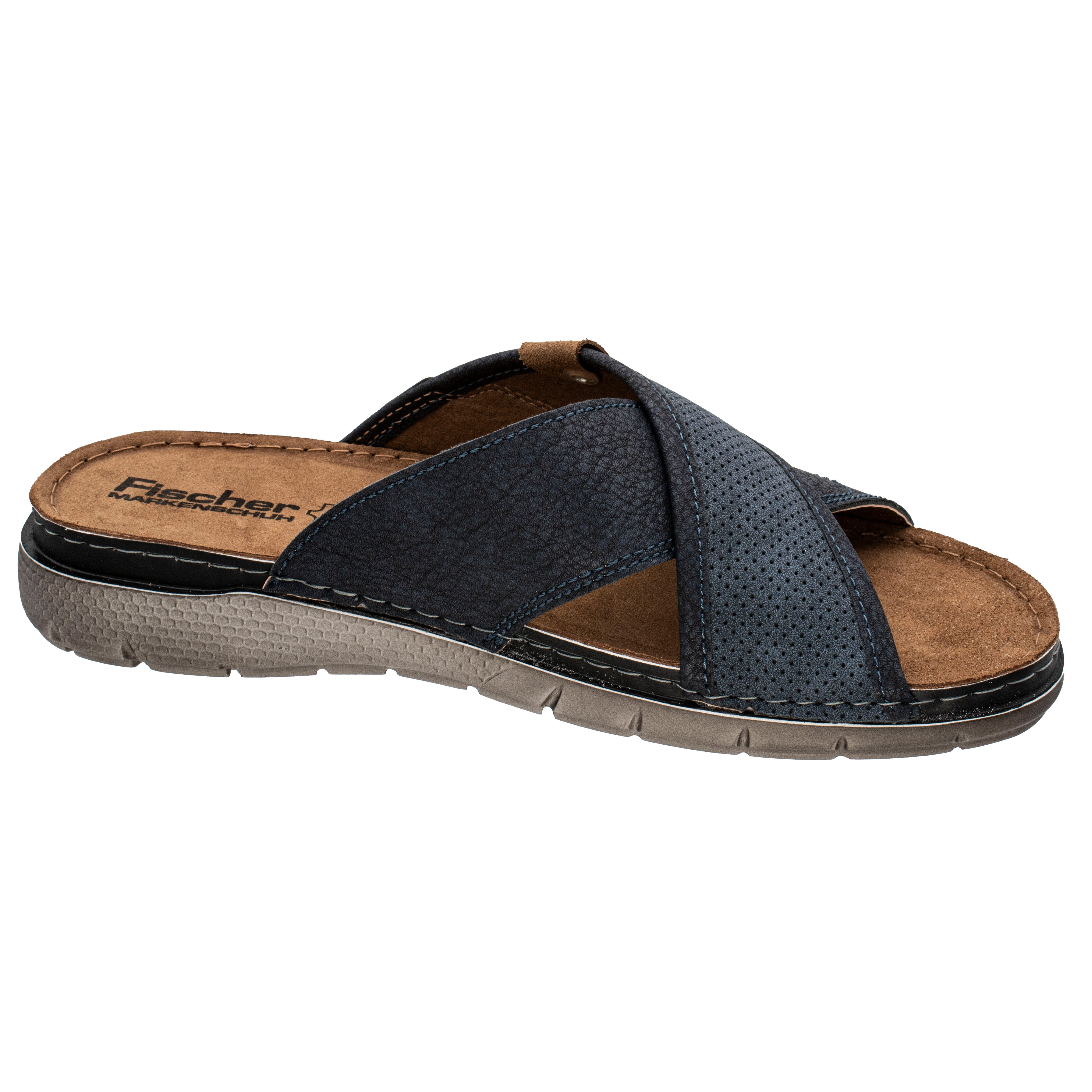 Fischer-Markenschuh Sepp Pantolette aus Nappalino (Lederimitat), günstig online kaufen