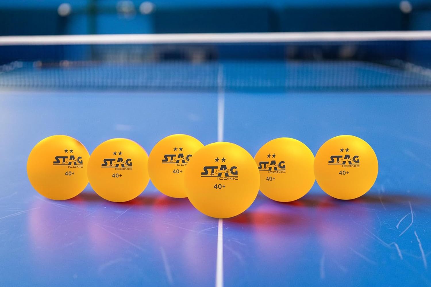 STAG ICONIC PRIVATE LIMITED Tischtennisball ICONIC 2 Star, T.T.F.I Approved, Advanced High Performance (6 Tischtennisbälle, 6-St., T.T.F.I-zugelassen, Turniere und Freizeitspiele), Langlebig für Indoor- und Outdoor-Spiele