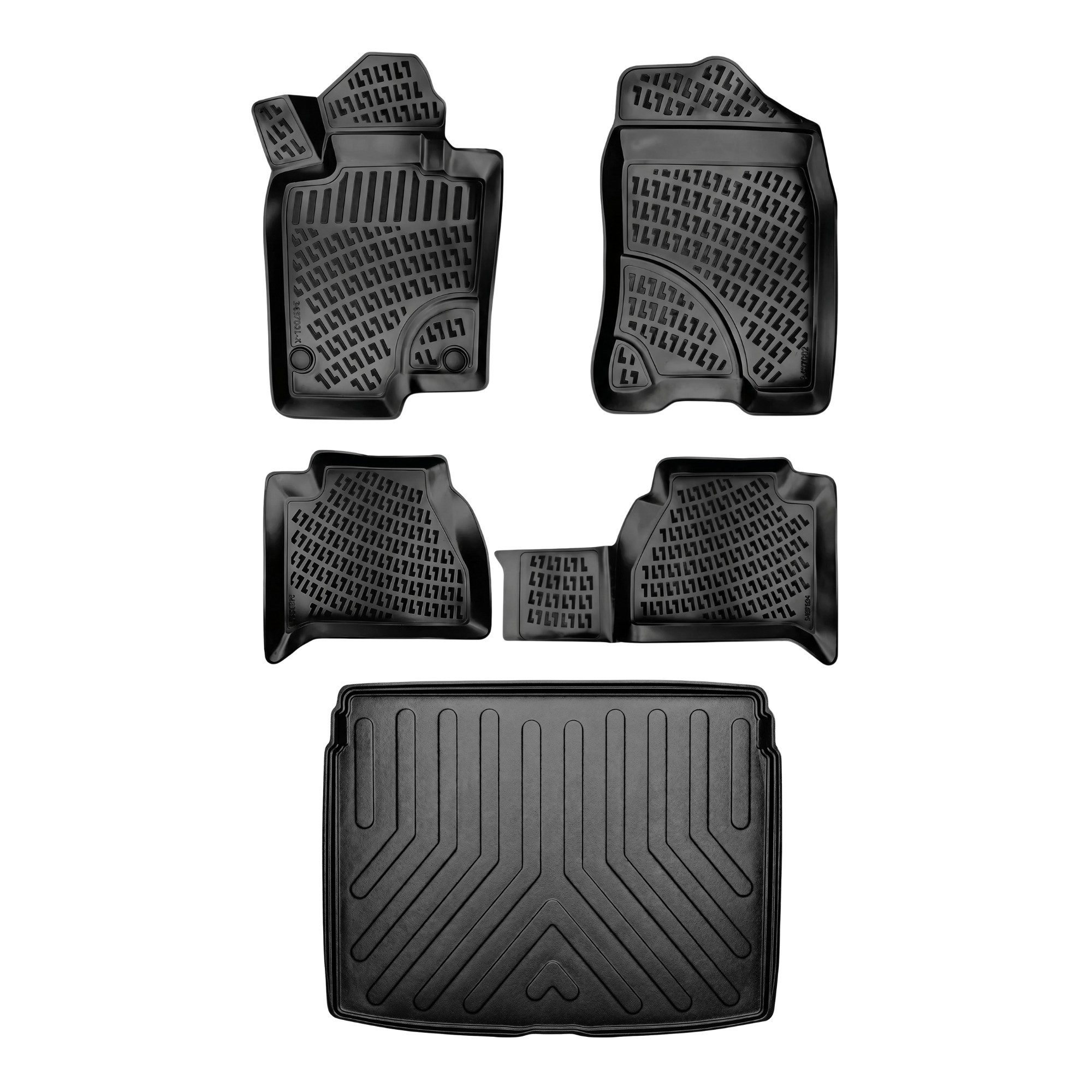fussmattenprofi.com Auto-Fußmatten 3D Auto Gummimatten & Kofferraumwanne für Renault Clio 5 2019-2026
