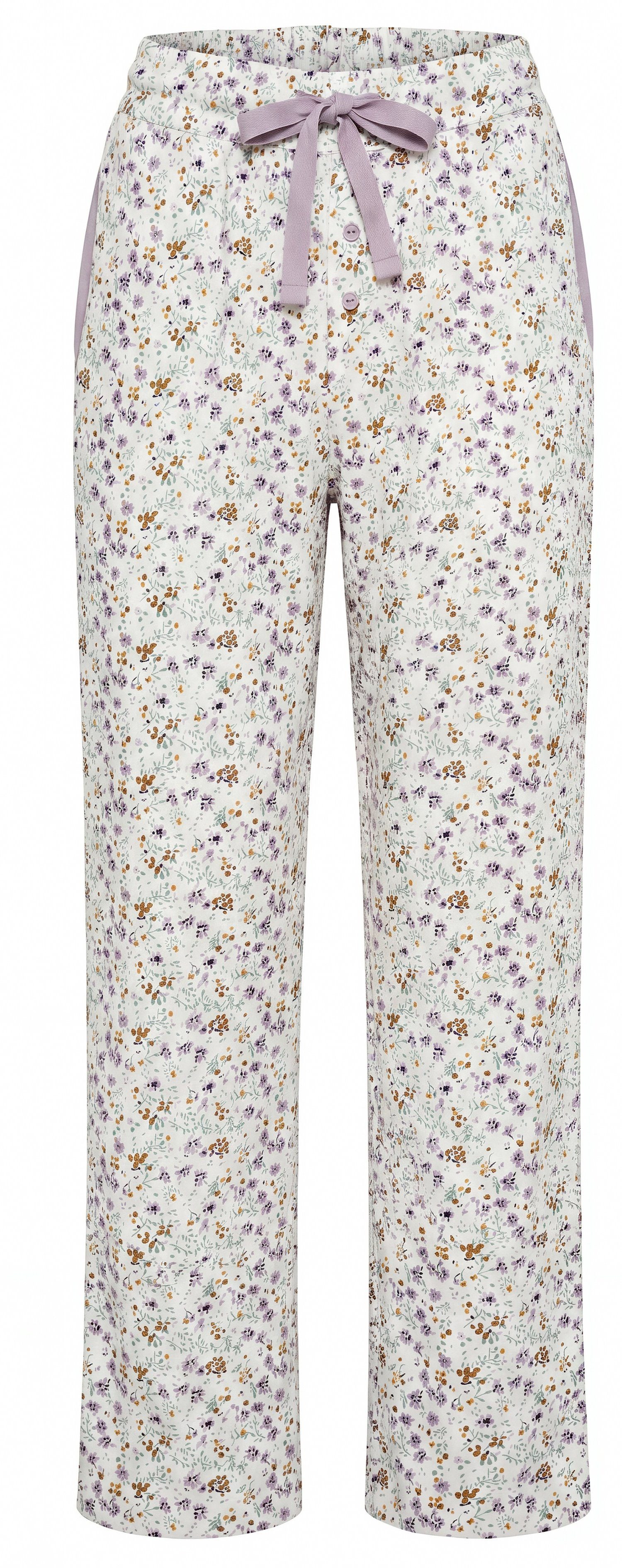 By Louise Pyjamahose Damen Schlafanzughose modisch (1-tlg) Baumwolle