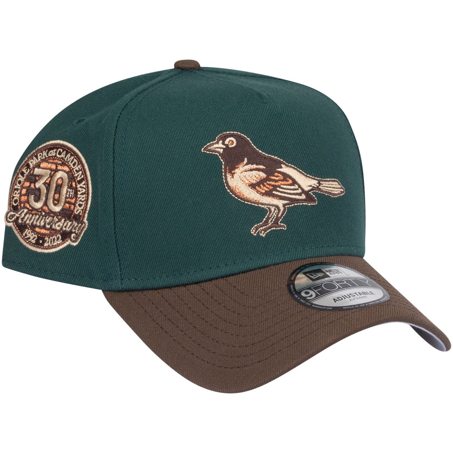 Trucker Cap 9Forty AFrame Baltimore Orioles forest walnut