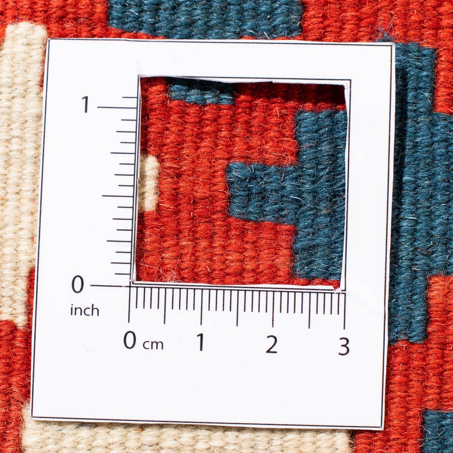 Wollteppich Kelim - dunkelblau, Oriental 103 morgenland, Wohnzimmer, x quadratisch quadratisch, - 6 cm Einzelstück - Höhe: mm, 102