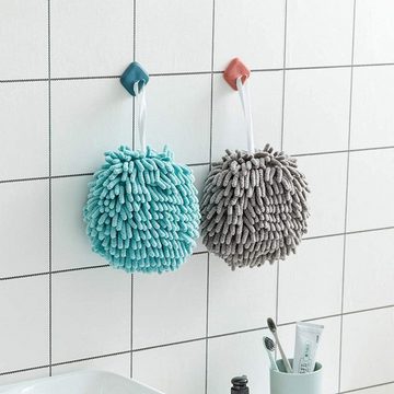 Rnemitery Spültuch 2 Pack Chenille Handtücher Küche Badezimmer Handtuch mit Aufhängeöse