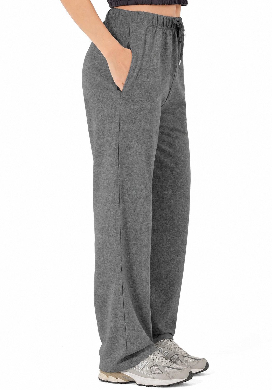 R-CAMP Sweathose Jogginghose Damen - Jogginghose Weites Bein Hosen (Packung, 1-tlg., Jogginghose für Damen) Weite Sweathose aus Baumwolle Bequeme Freizeithose