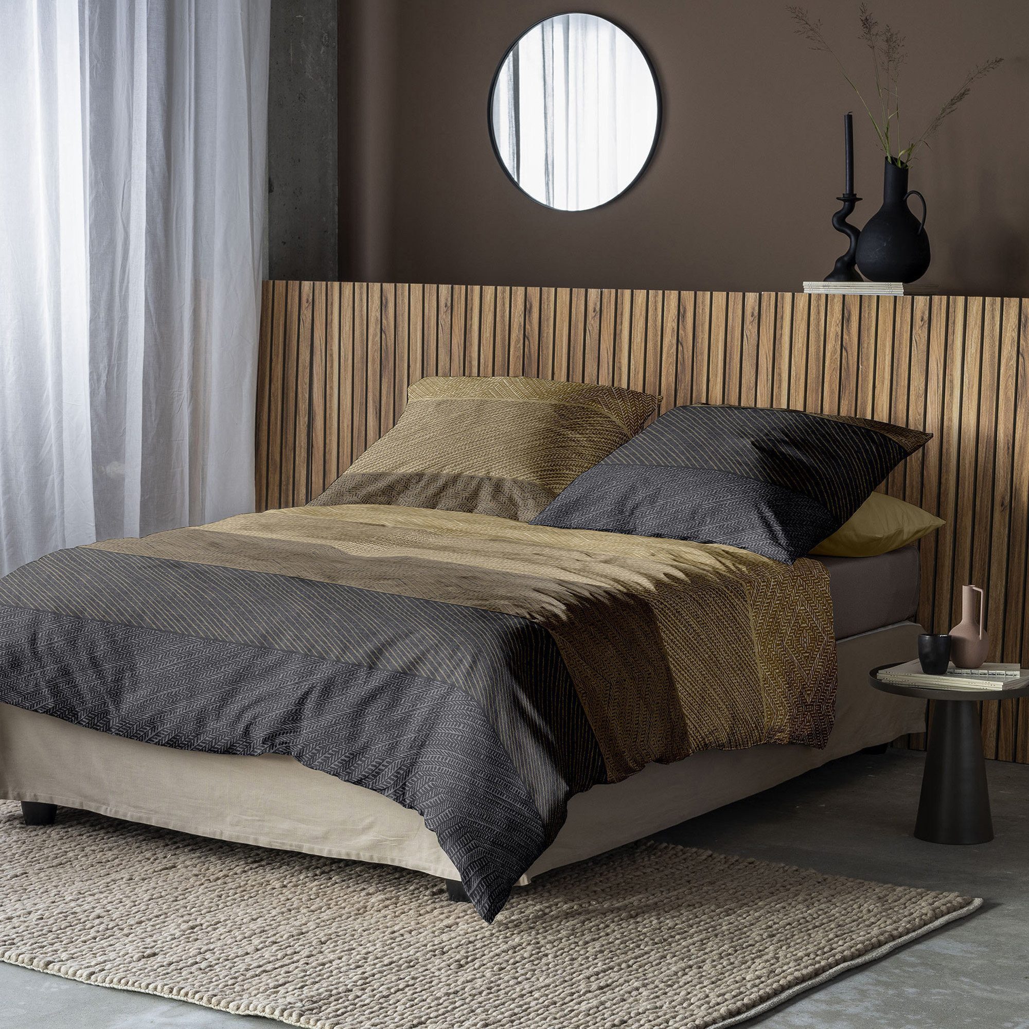 Irisette Bettwäsche Bettwäsche Irisette Biber Koala 8430-40 Honig Anthrazit Gold 155x220, 2 teilig