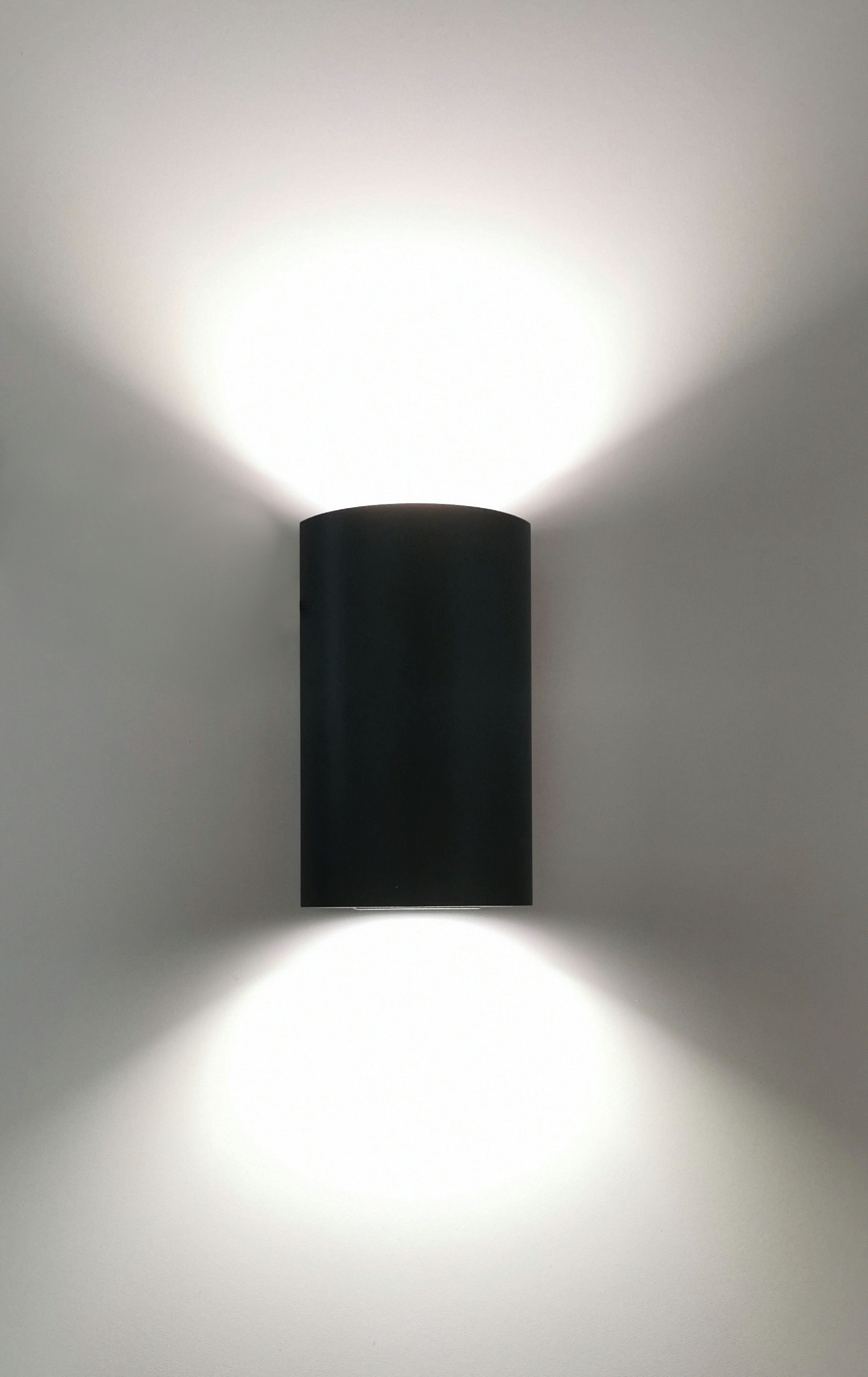TRANGO LED AußenWandleuchte, 3075A IP44 Up & Down Wandstrahler in