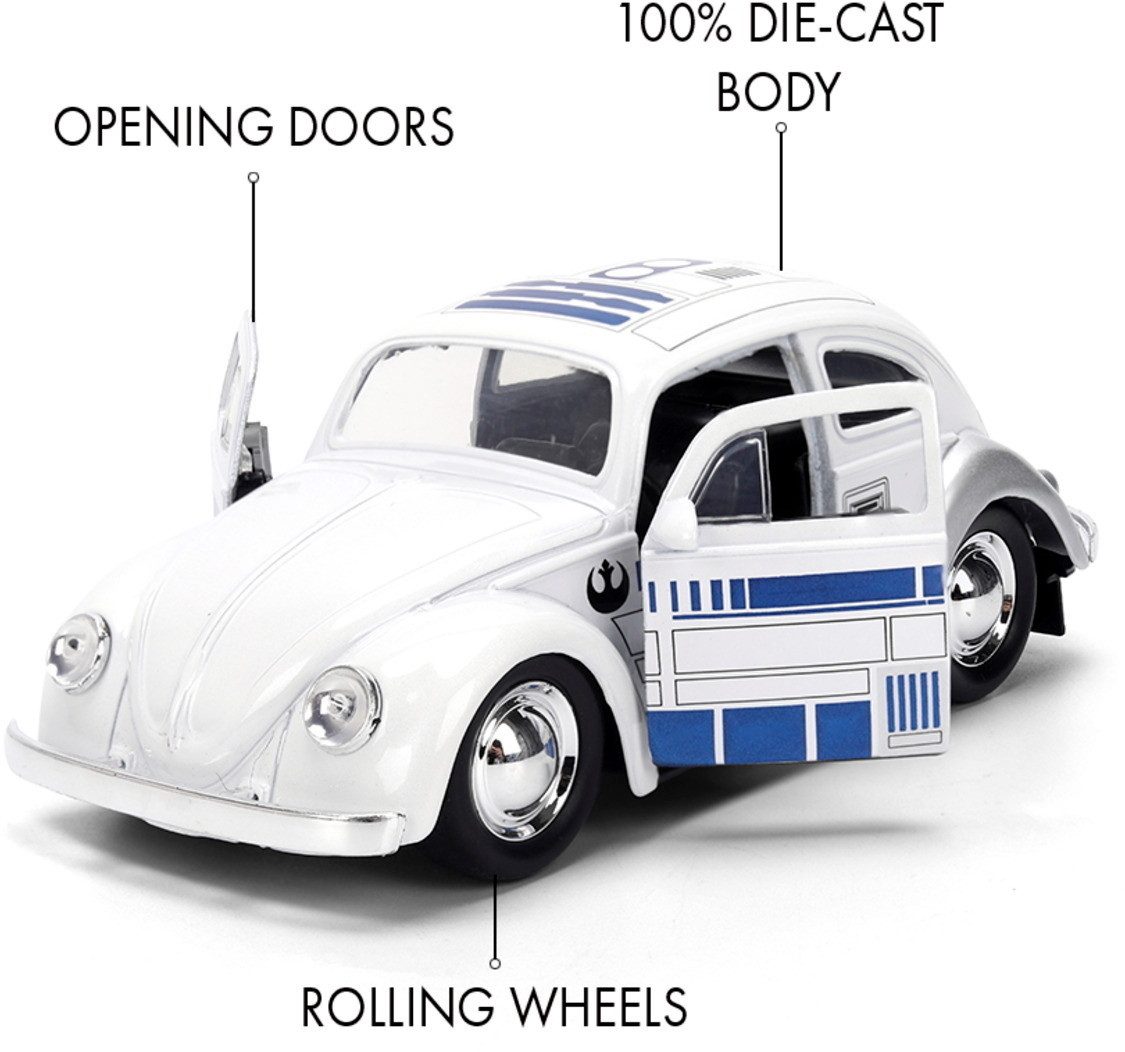 JADA Modellauto Modellauto Star Wars R2-D2 1959 VW Beetle 1:32 9336982314R00