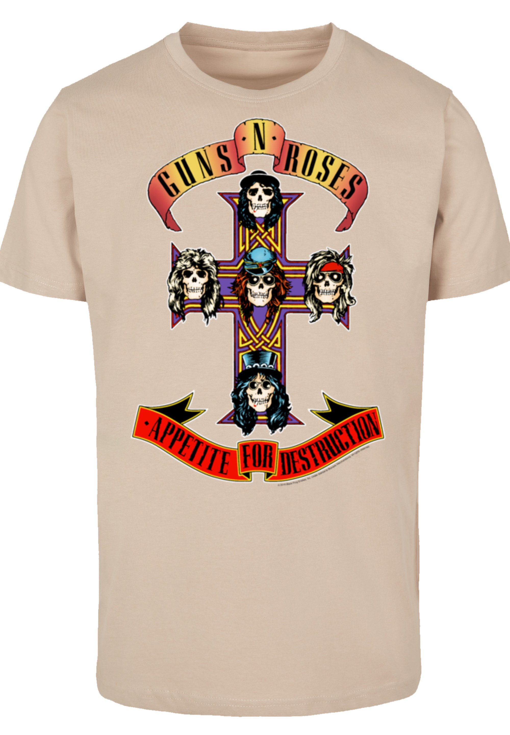 Guns Destruction Print For Appetite Roses 'n' sand T-Shirt F4NT4STIC