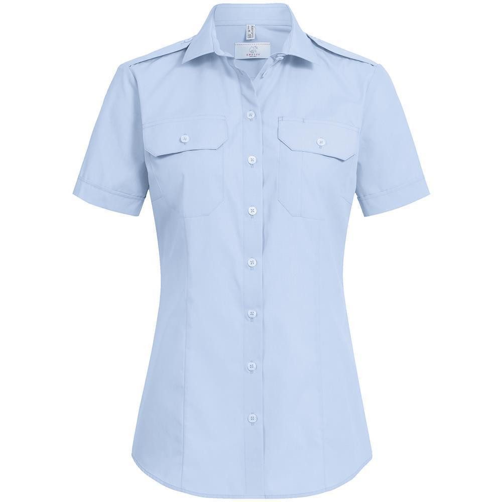GREIFF Kurzarmbluse Greiff SIMPLE Damen Pilotbluse Kurzarm New-Kent Regular günstig online kaufen
