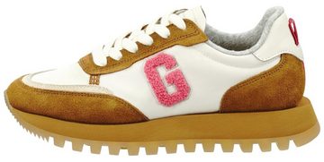 Gant CAFFAY Sneaker mit pinker Logostickerei, Freizeitschuh, Halbschuh, Schnürschuh
