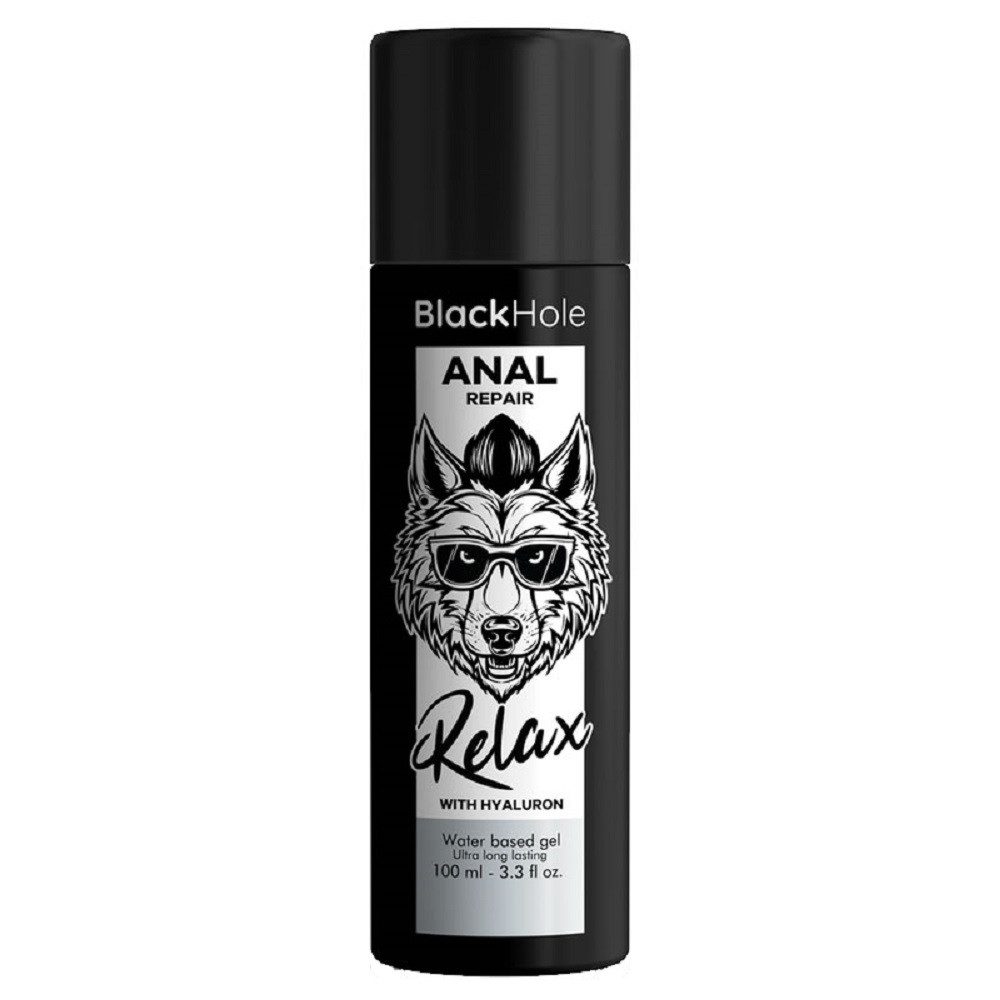 Black Hole Analgleitgel Anal Repair, Flasche mit 100ml, 1-tlg., wasserbasiertes Gleitgel für Analsex, mit Hyaluronsäure