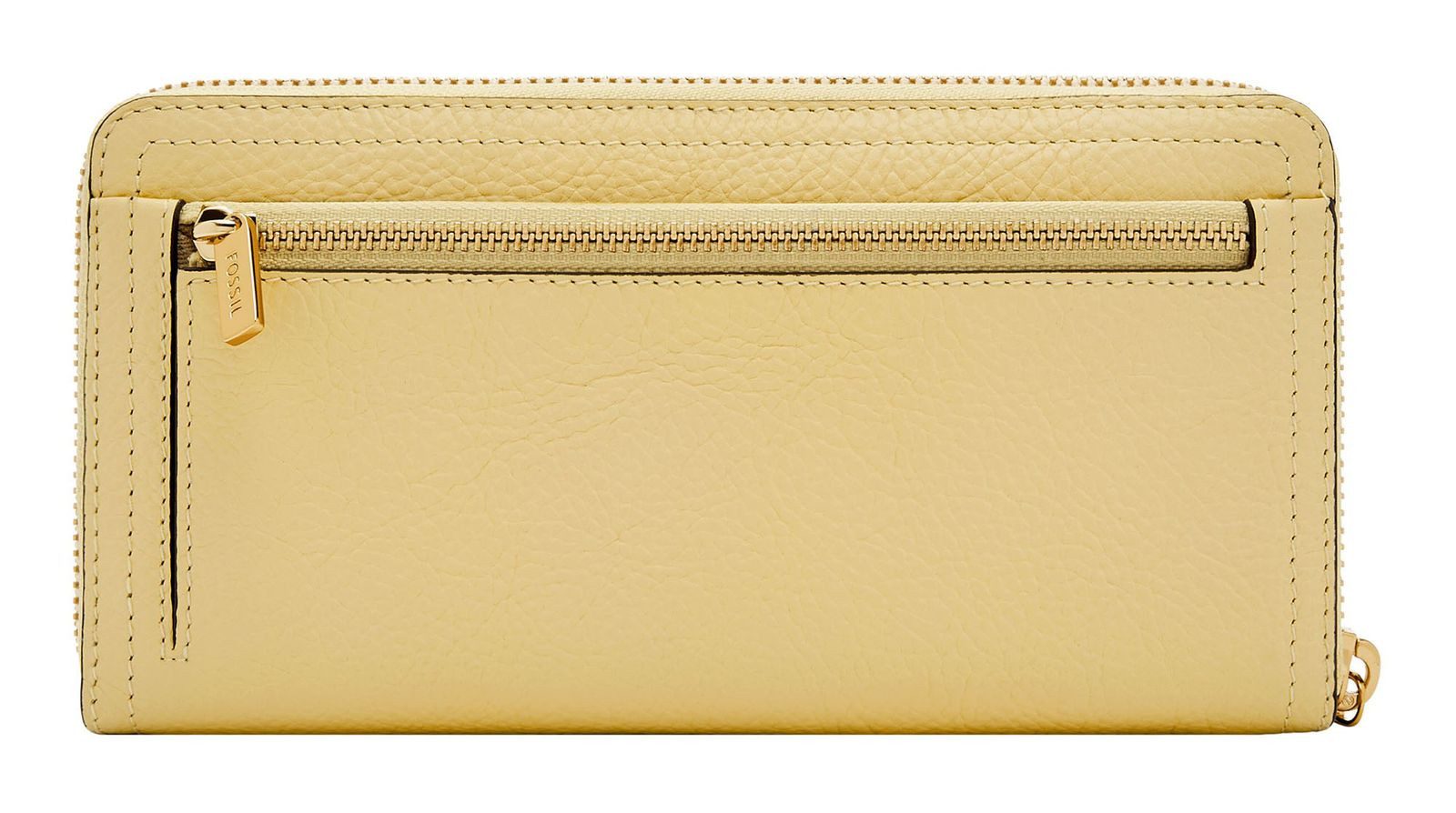 Fossil Geldbörse RFID Zip Around Clutch, aus echtem Leder mit RFID-Blocker Schutz