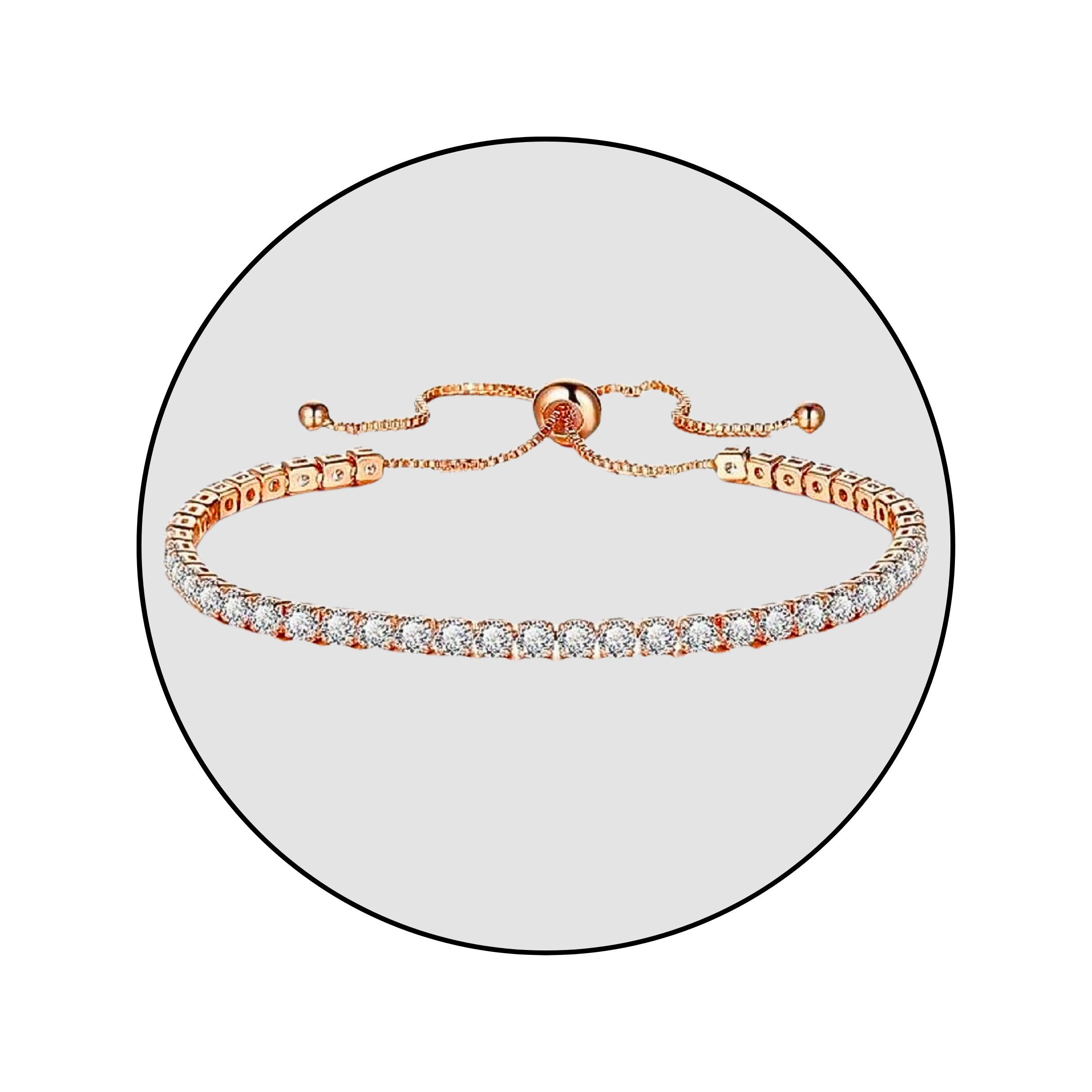 GOLDKLEIN Edelstahlarmband Edelstahl Zirkonia Steine Schmuck Armkette, Dame günstig online kaufen