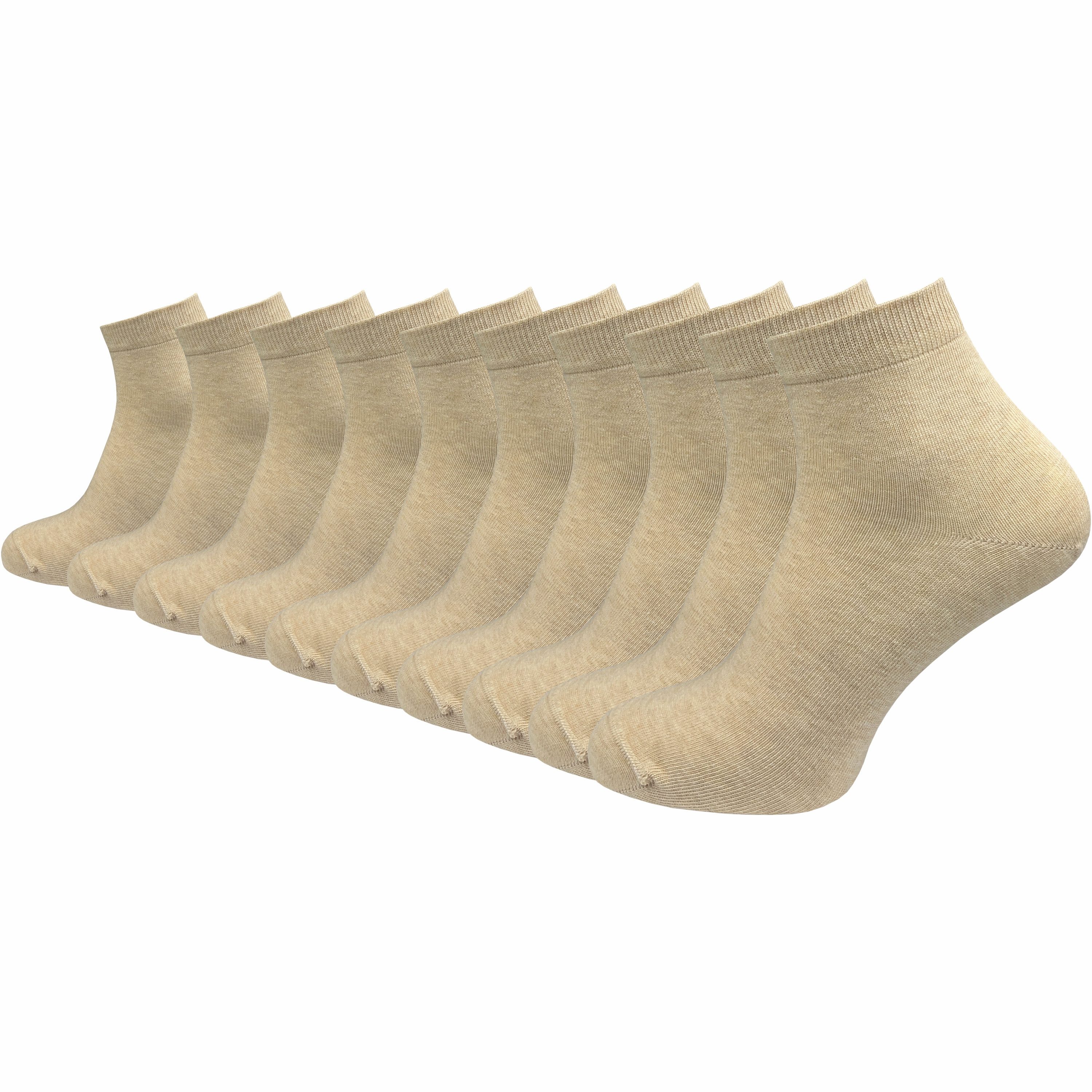 GAWILO Kurzsocken aus 100% reiner Baumwolle - Quartersocken für Herren (10-Paar) Schaft etwas länger als beim Sneaker - daher kein verrutschen