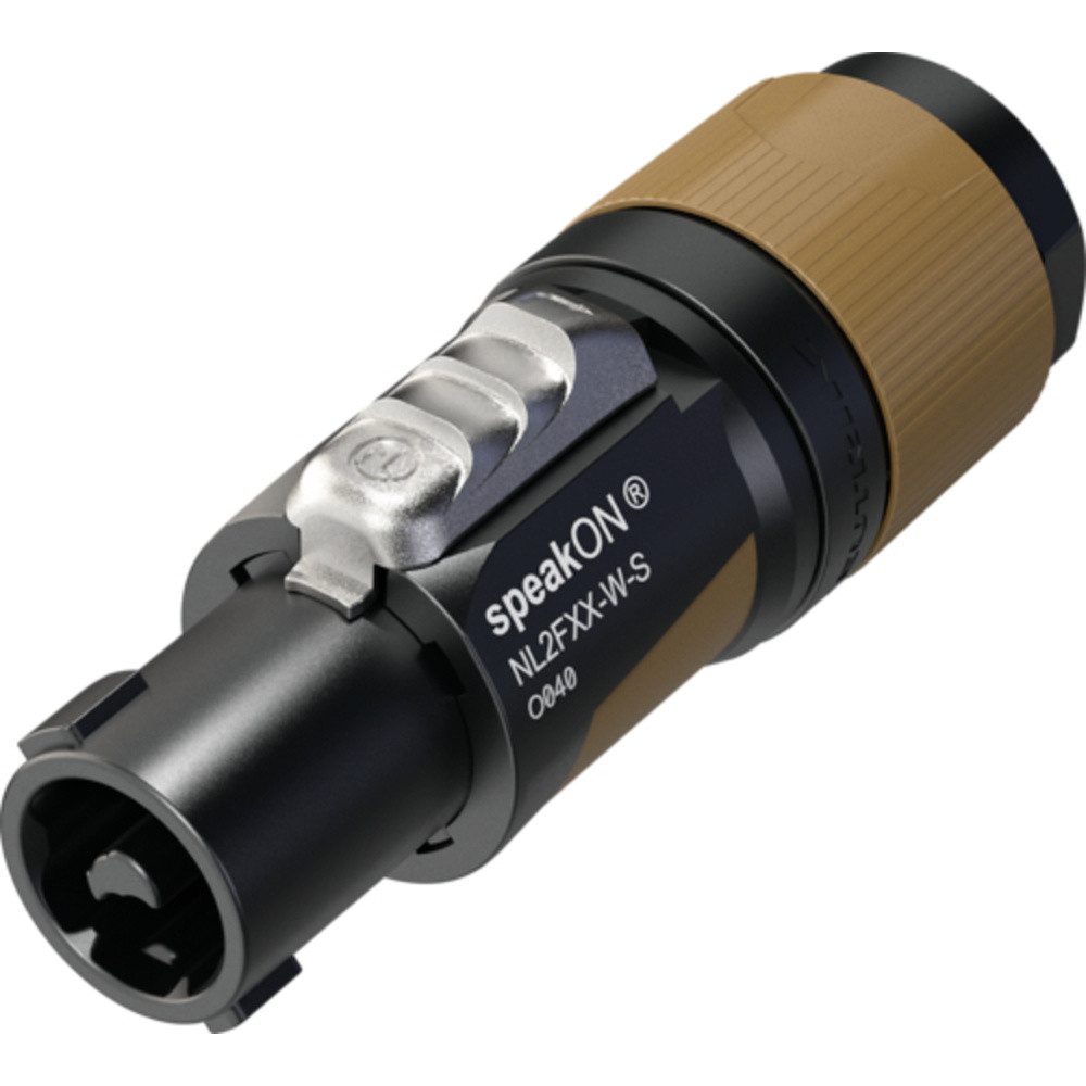 Neutrik NL2FXX-W-S Lautsprecher-Steckverbinder Stecker, gerade Polzahl Audio- & Video-Adapter