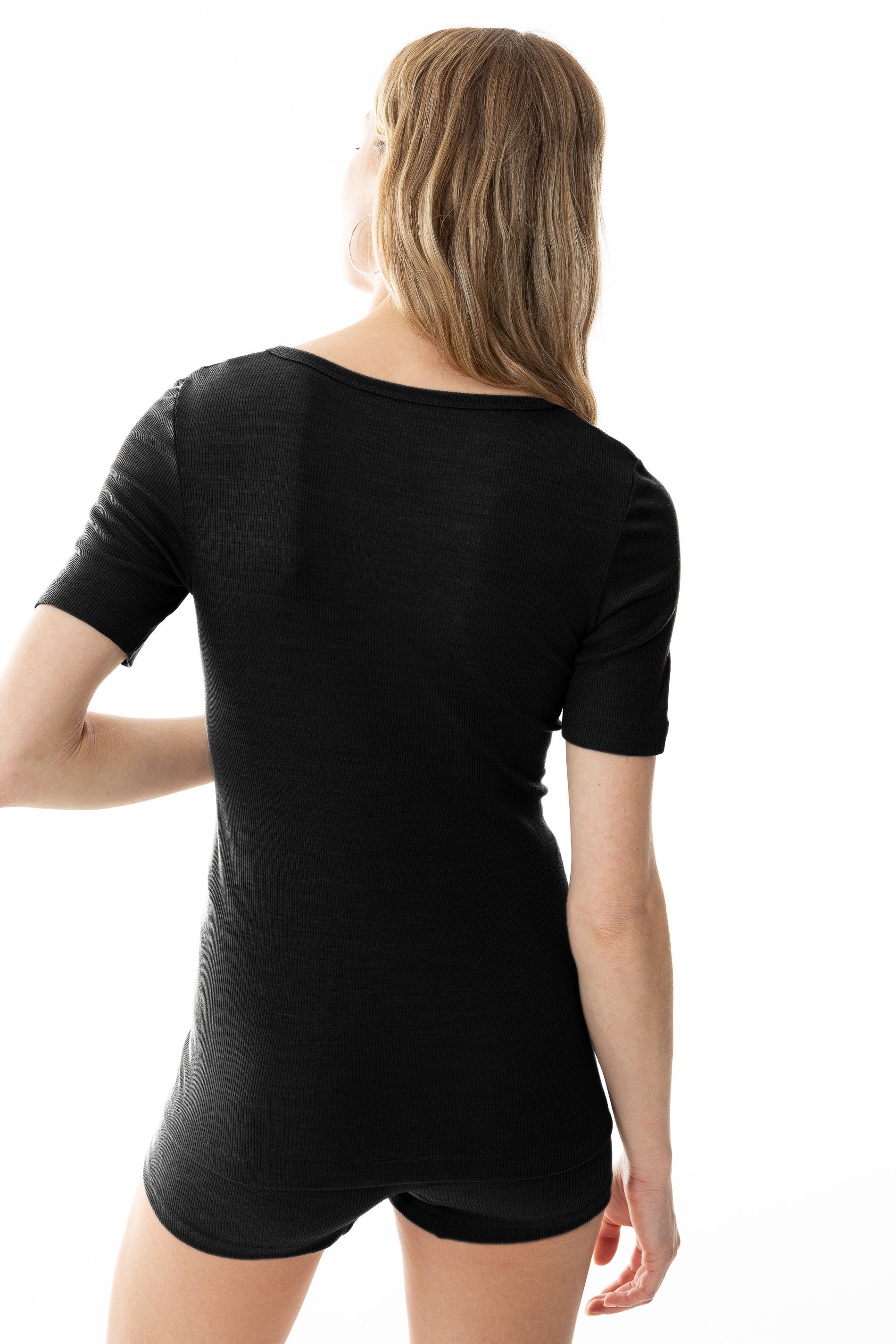 Shirt (1 1 wärmend Wool 1-St., Serie schwarz Stück, Stück) Love Mey 66013 Mey Thermounterhemd