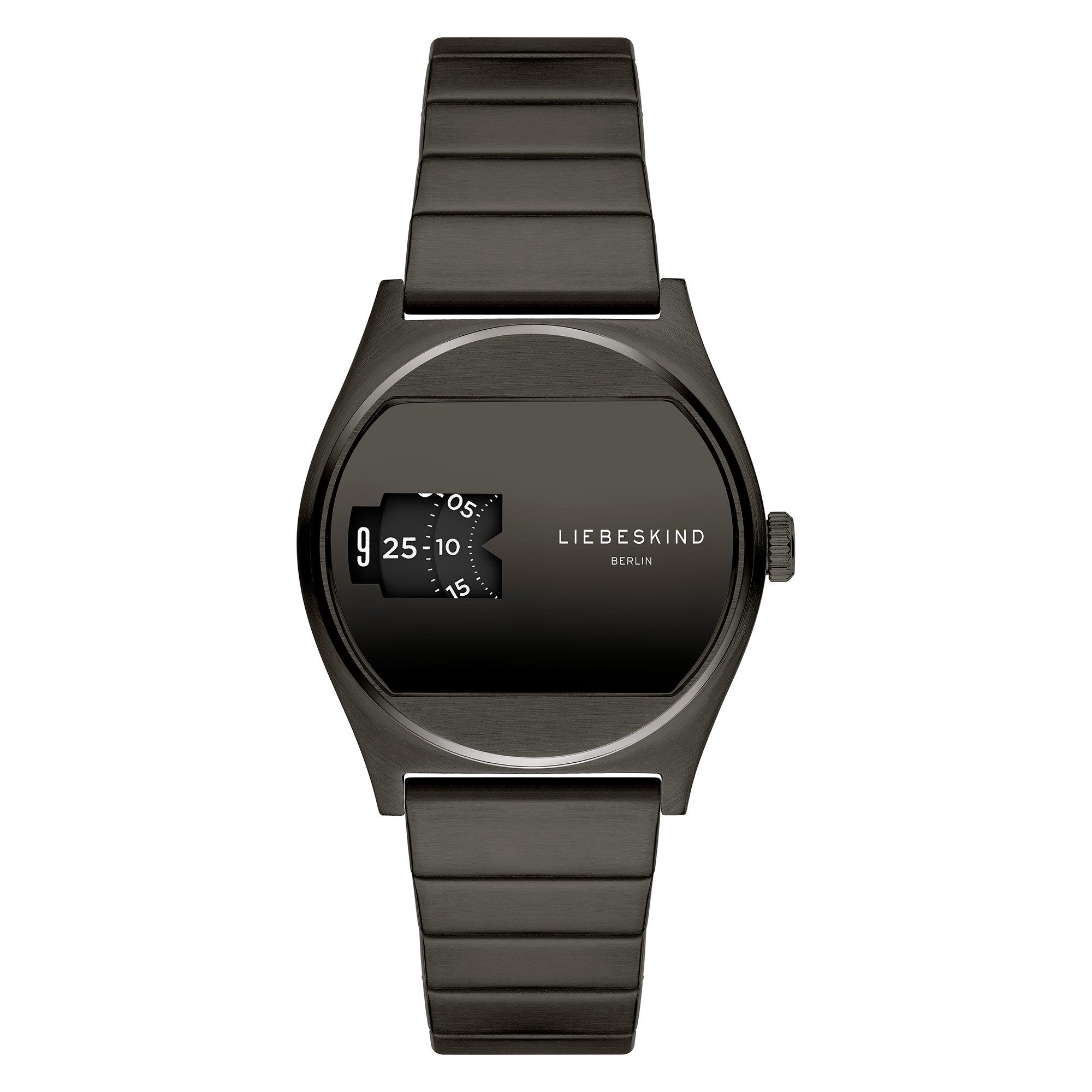 Liebeskind Berlin Quarzuhr Vinyl Vision LT-0397-MQ, Armbanduhr, Damenuhr, Edelstahlarmband, analog