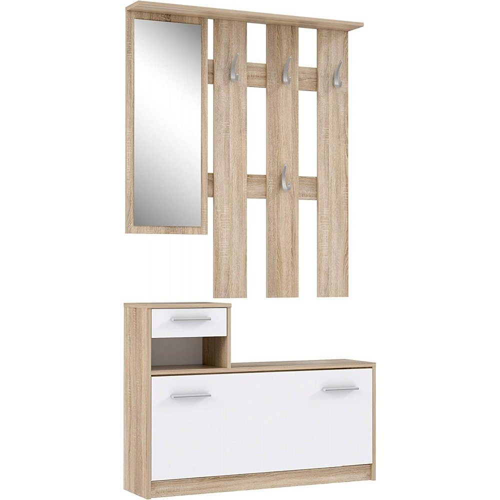 Forte Möbel Garderobe Garderobe Diele Garderobenschrank Kleiderpaneel Schuhschrank