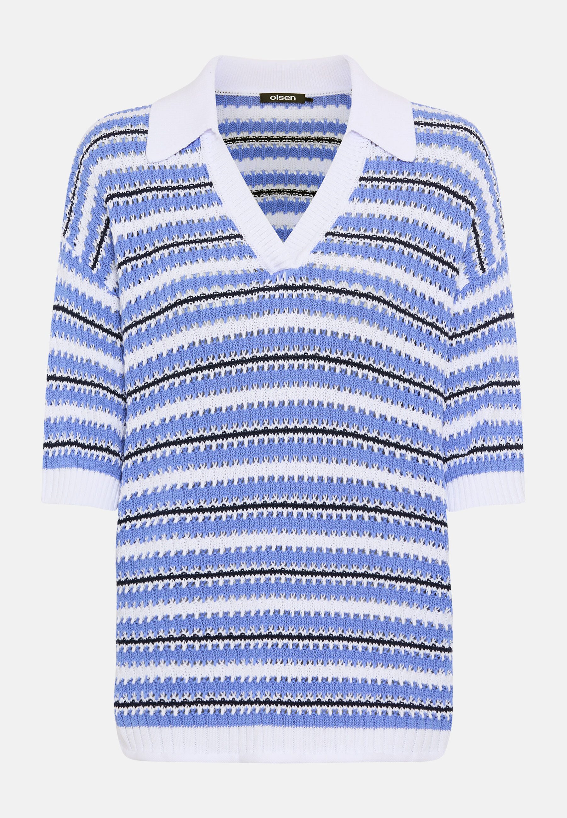 Olsen Strickpullover Pullover mit Streifen-Dessin