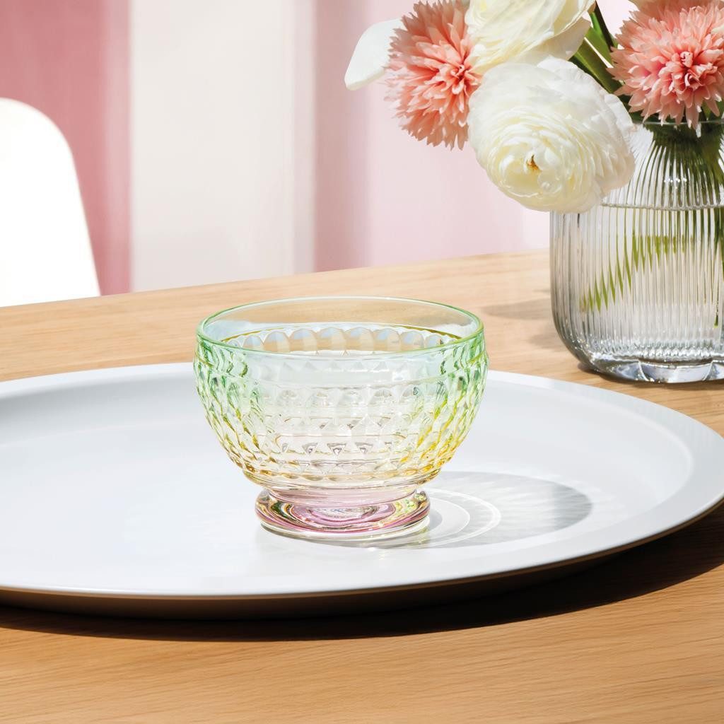 Villeroy & Boch Schale Boston Pearl Dessertschalen ø 11,7 cm 4er Set, Kristallglas, (4x Schale, 4-tlg)