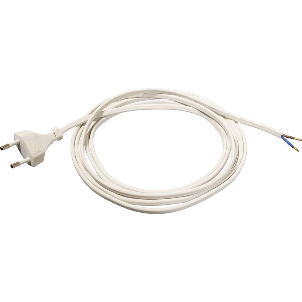 as - Schwabe AS Schwabe 70651 Strom Anschlusskabel Weiß 3.00 m Stromkabel, (300.00 cm)